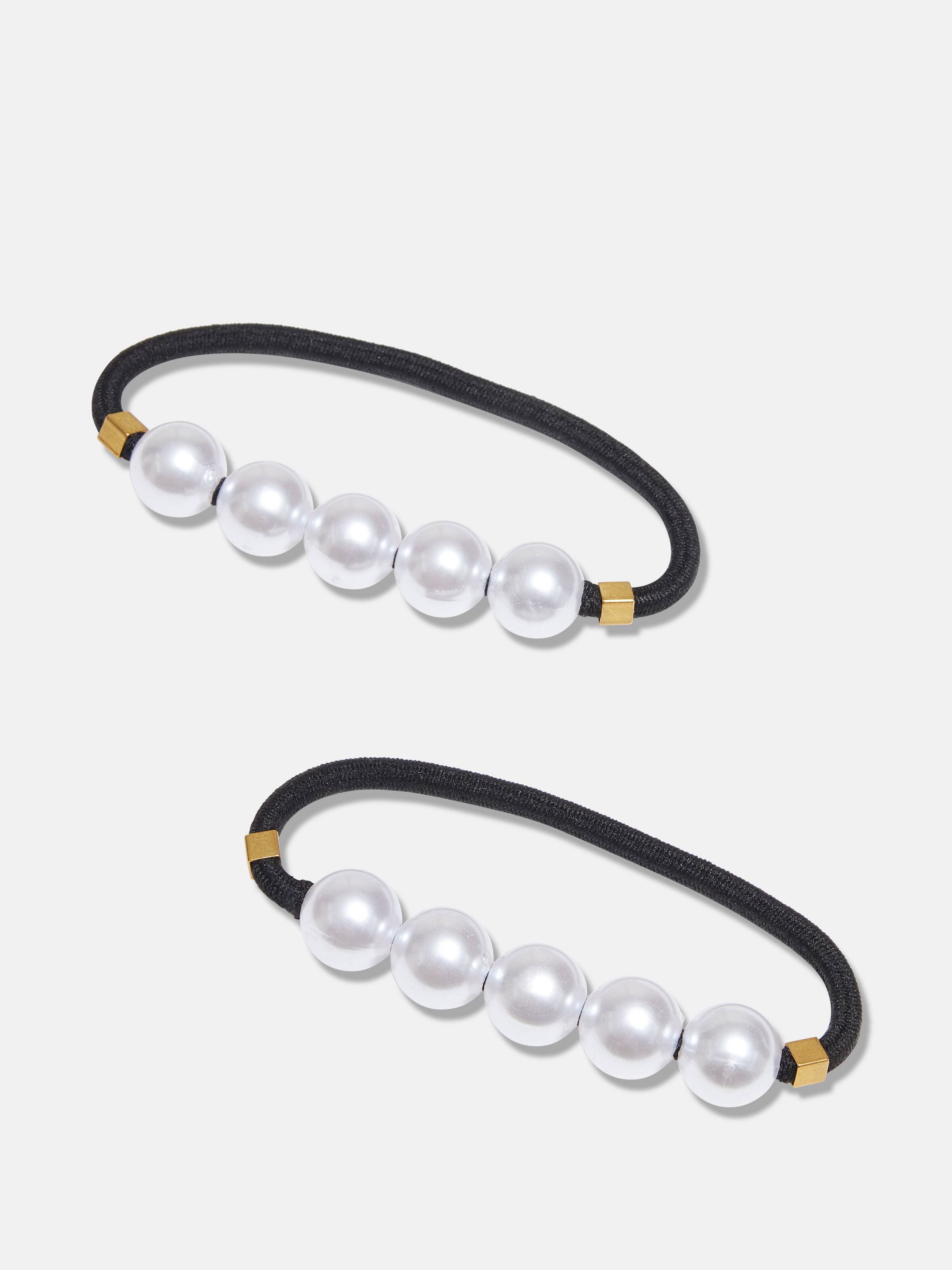 Pearl Beaded Hair Ties