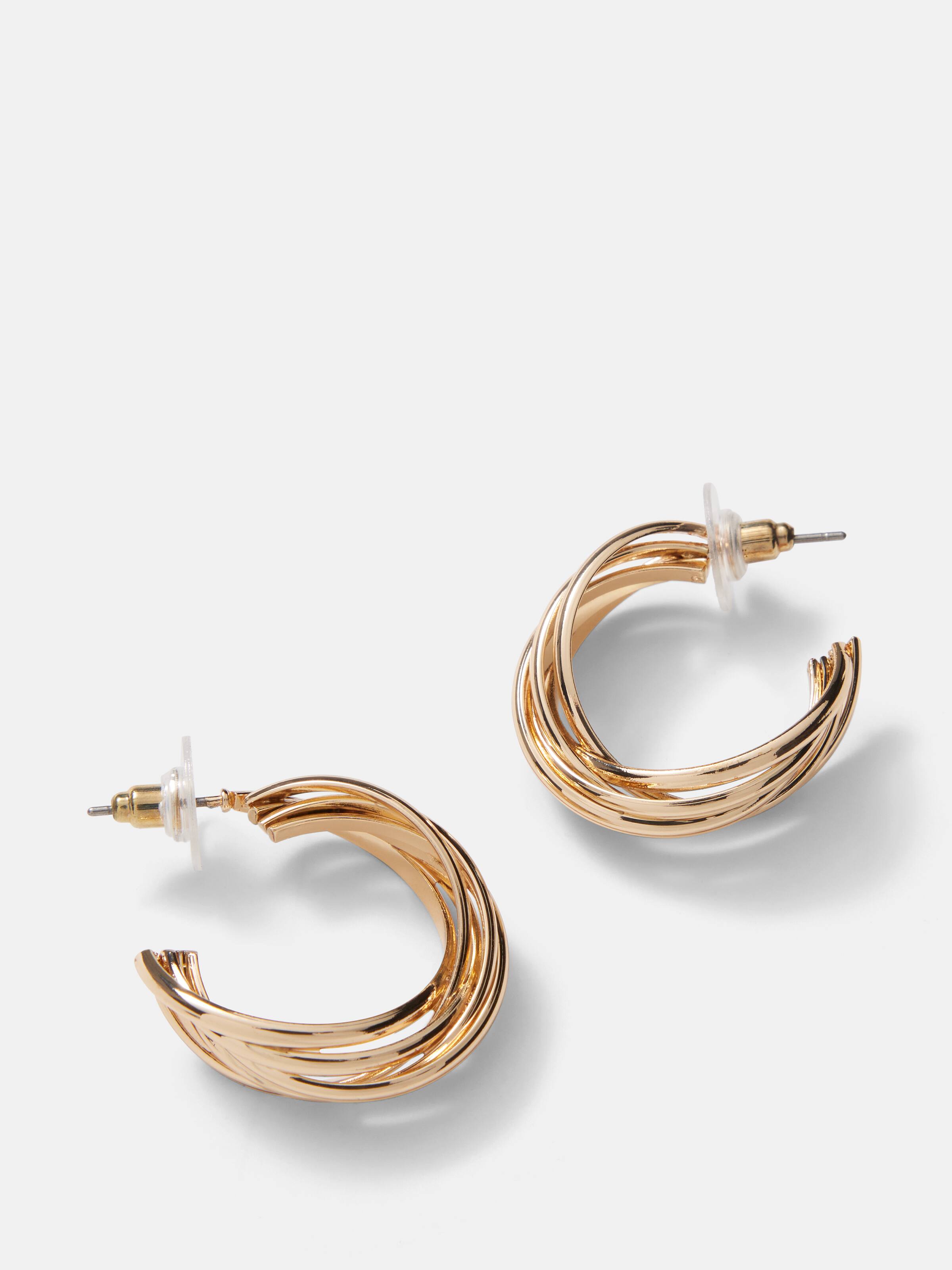 Twisted Hoop Earrings