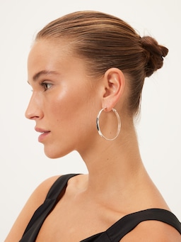 Zoe Hammered Hoop Earrings