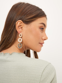 Anika Abstract Link Earrings