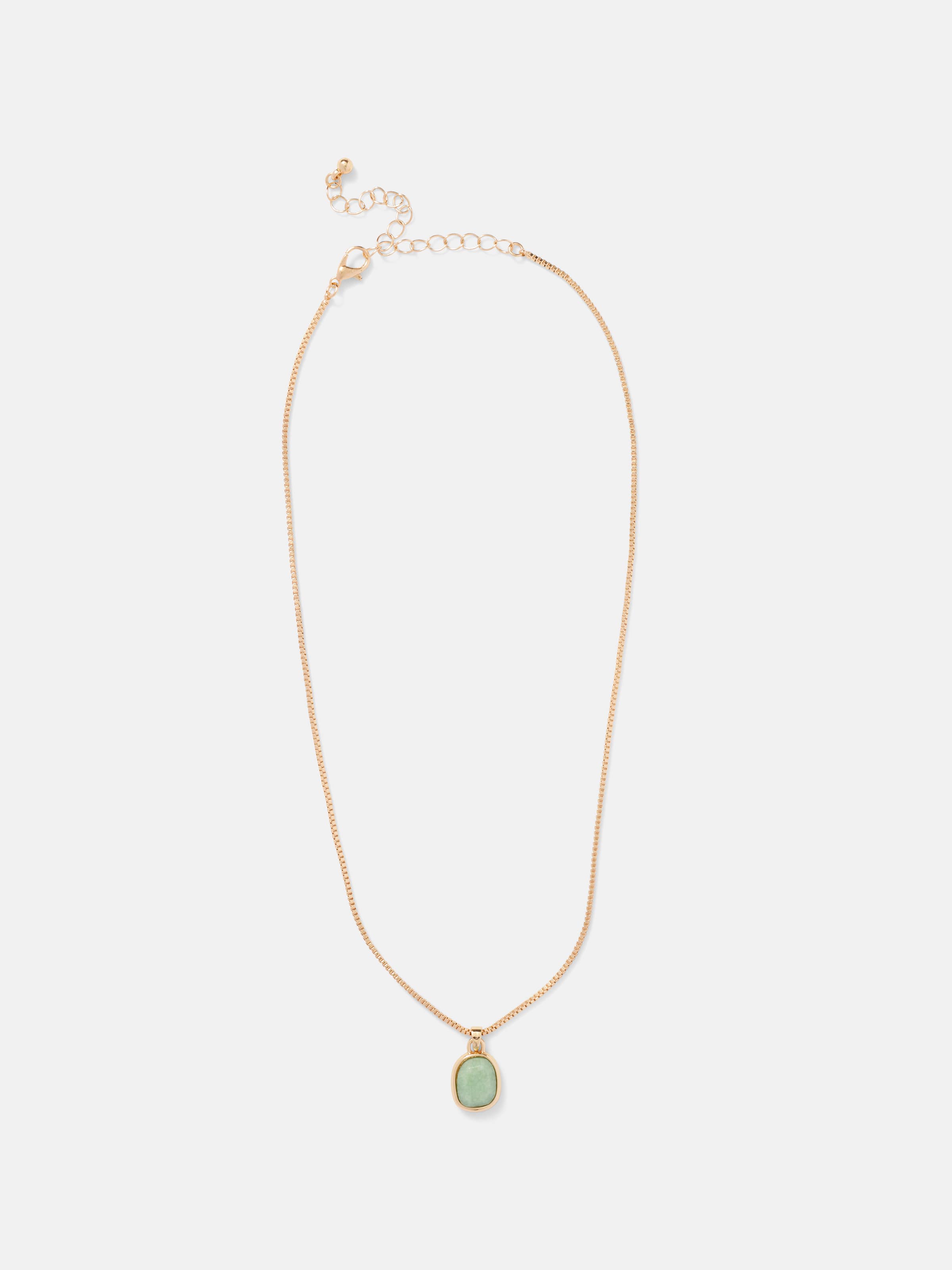 Billie Semi Precious Pendant Necklace