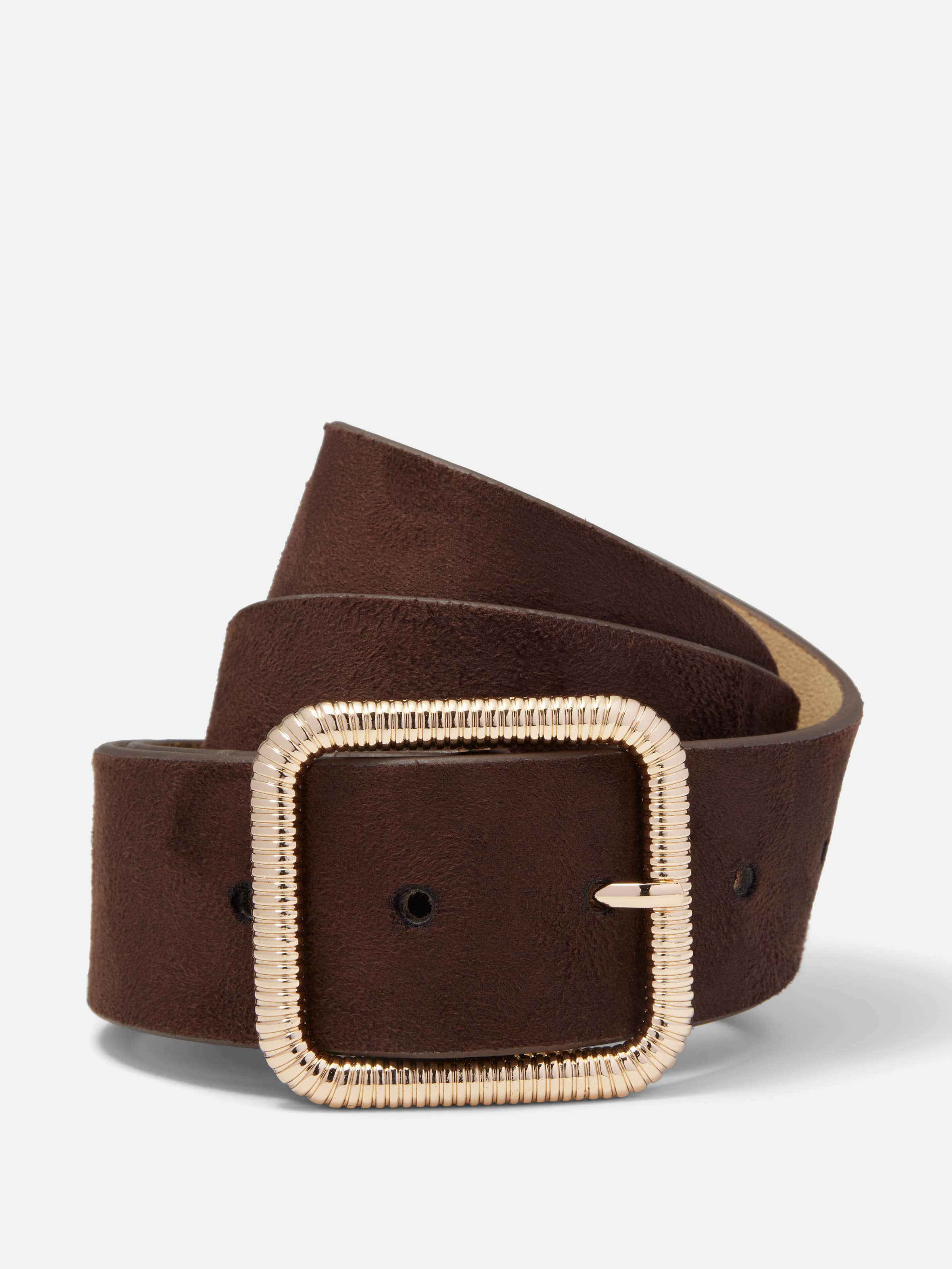 Corey Suede Buckle Belt