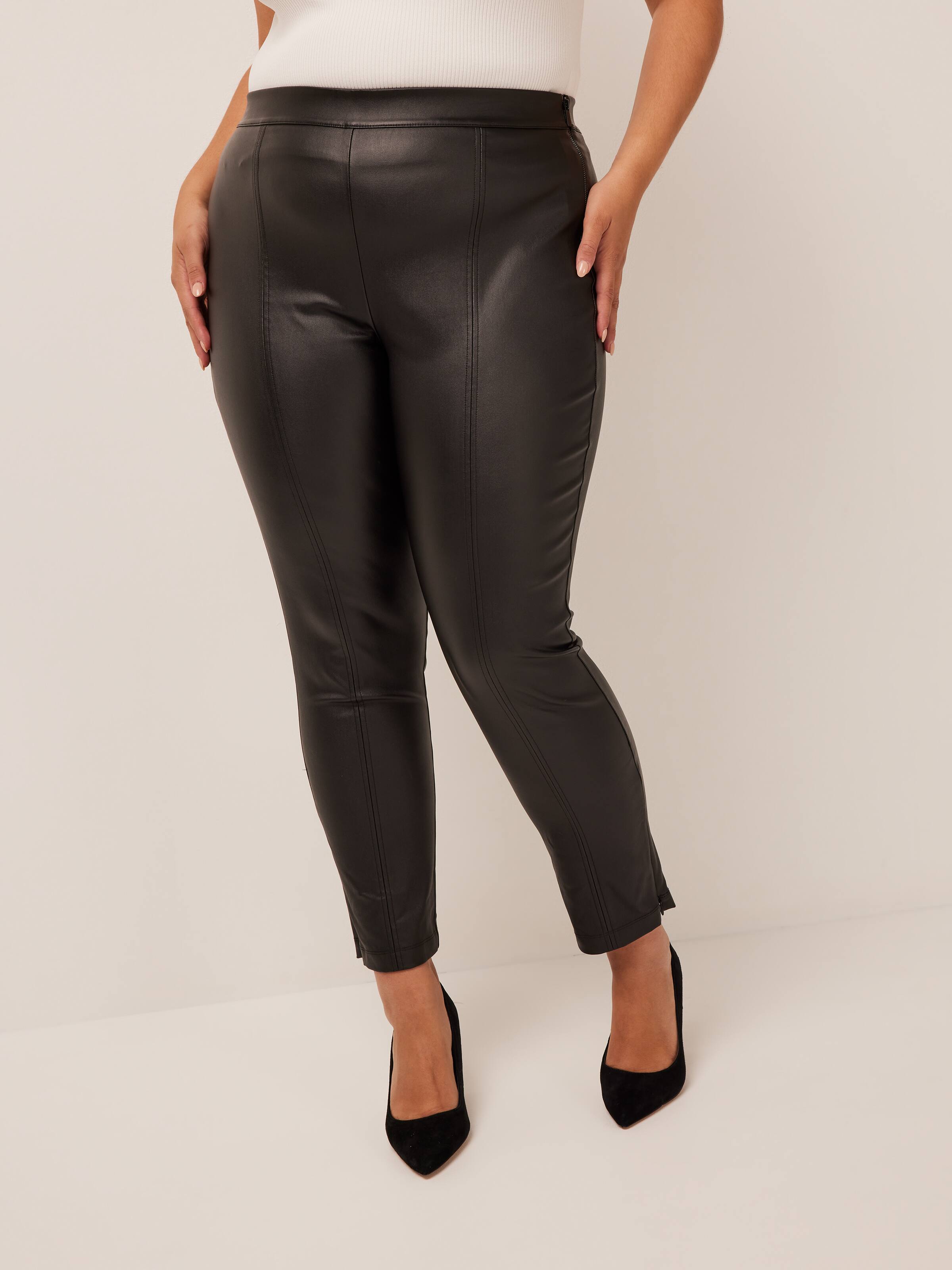 Portmans - Leather Look Coated Jeans on Designer Wardrobe