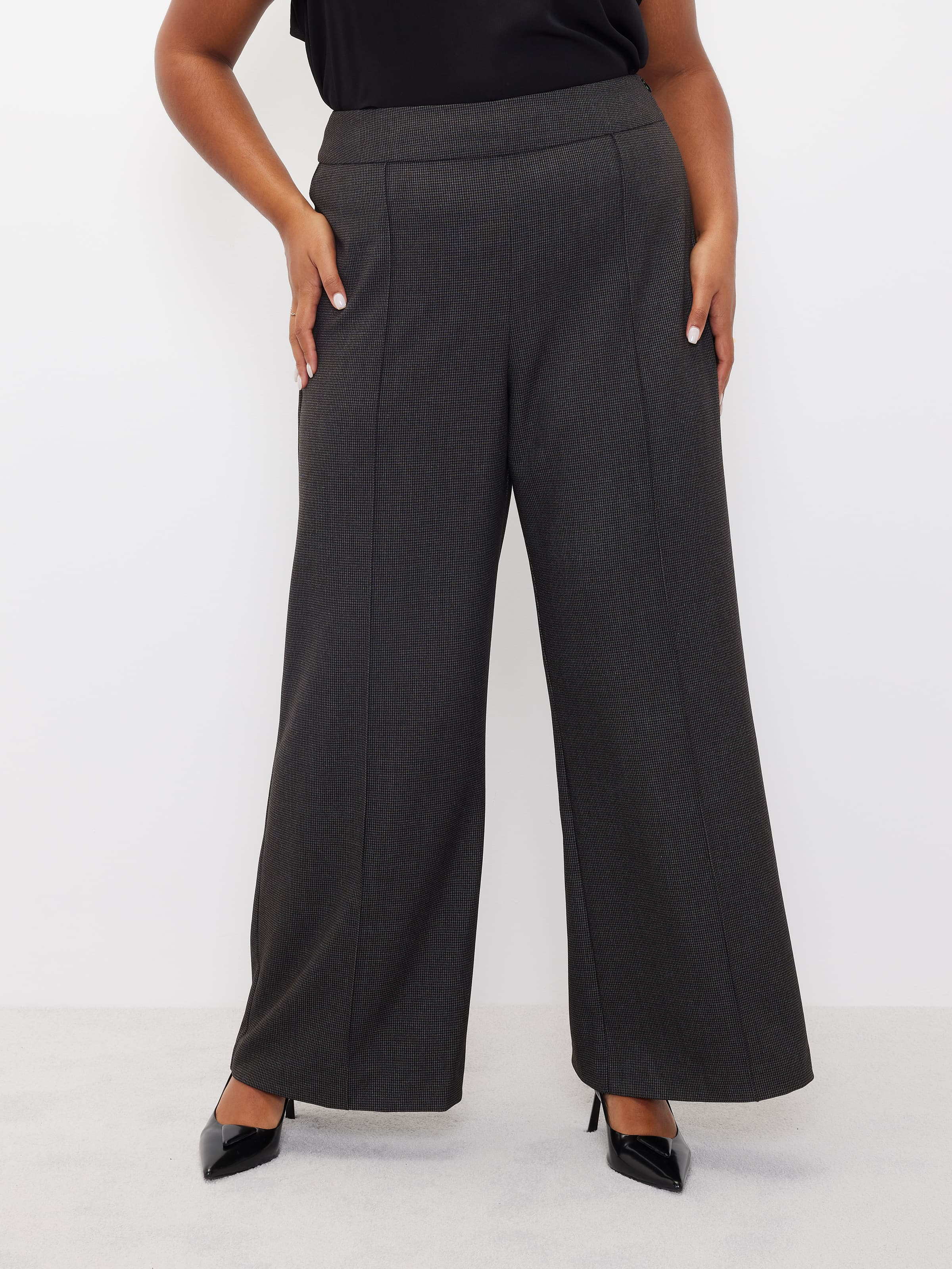 Curve Bowie Wideleg Check Pant