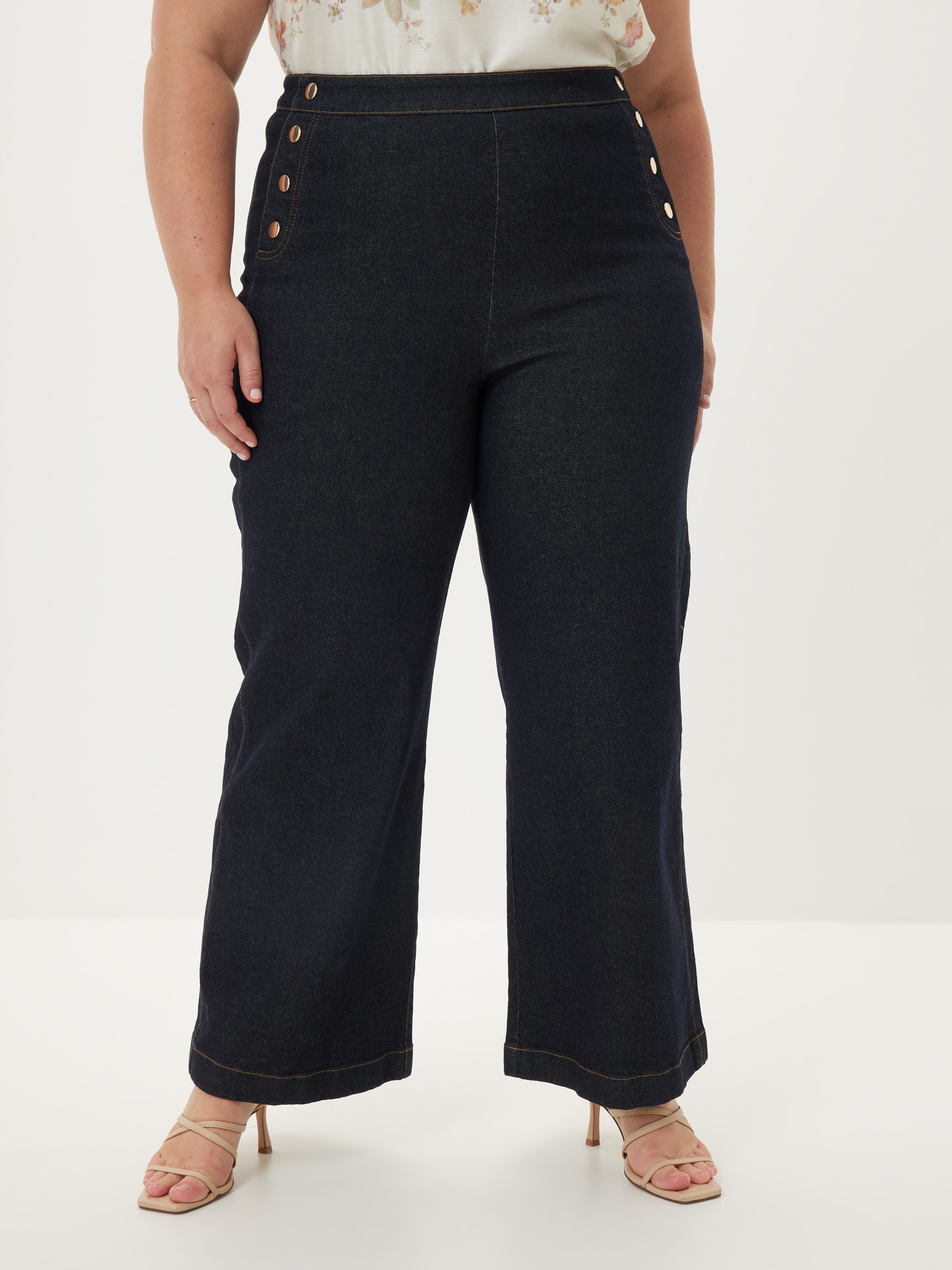 Curve Manhattan Denim Wide Leg Jean