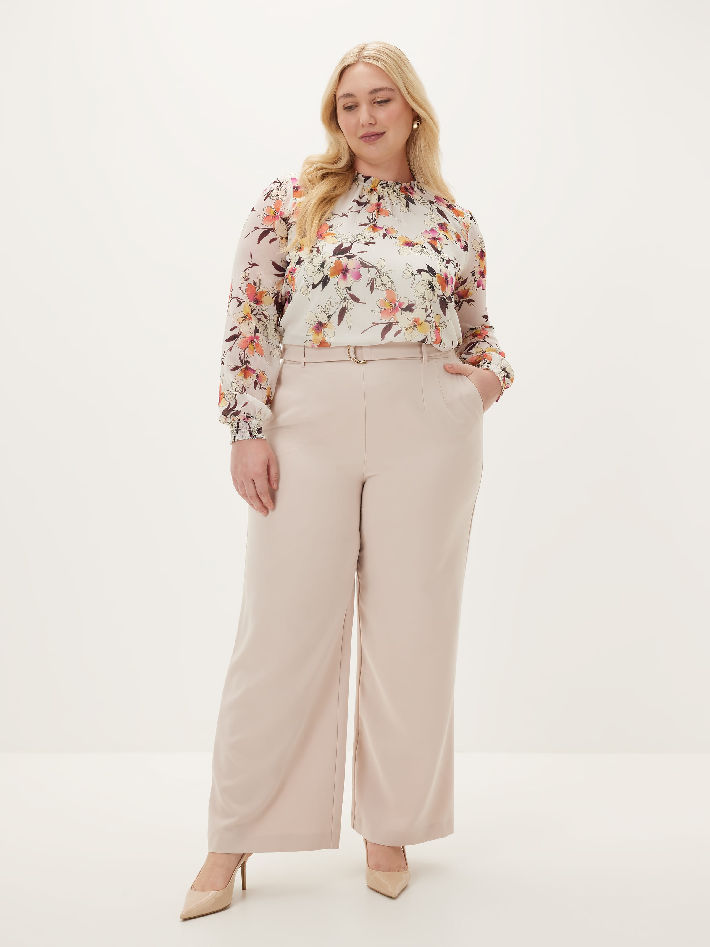 Curve Gabby Long Sleeve Blouse