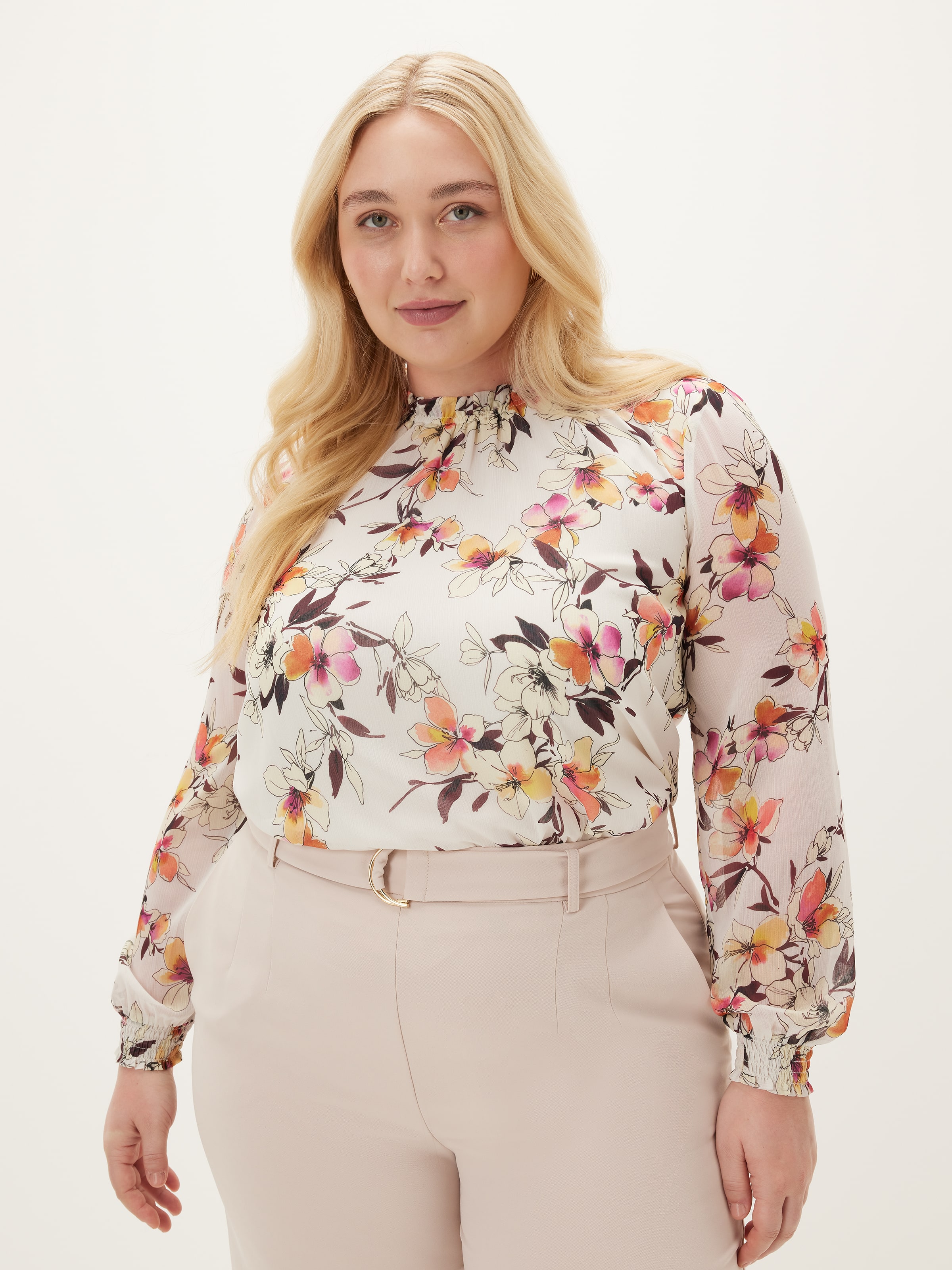 Curve Gabby Long Sleeve Blouse