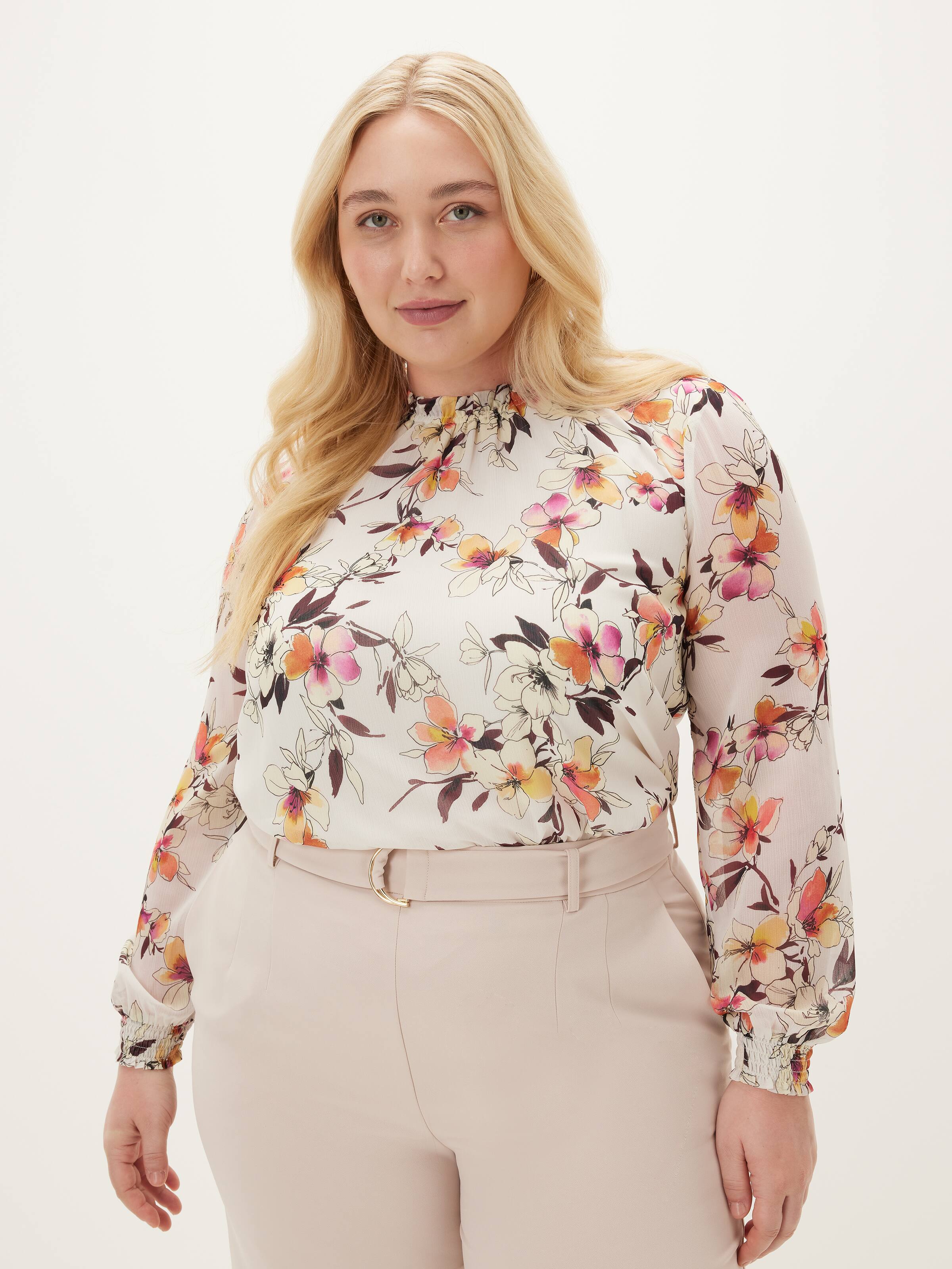 Curve Gabby Long Sleeve Blouse