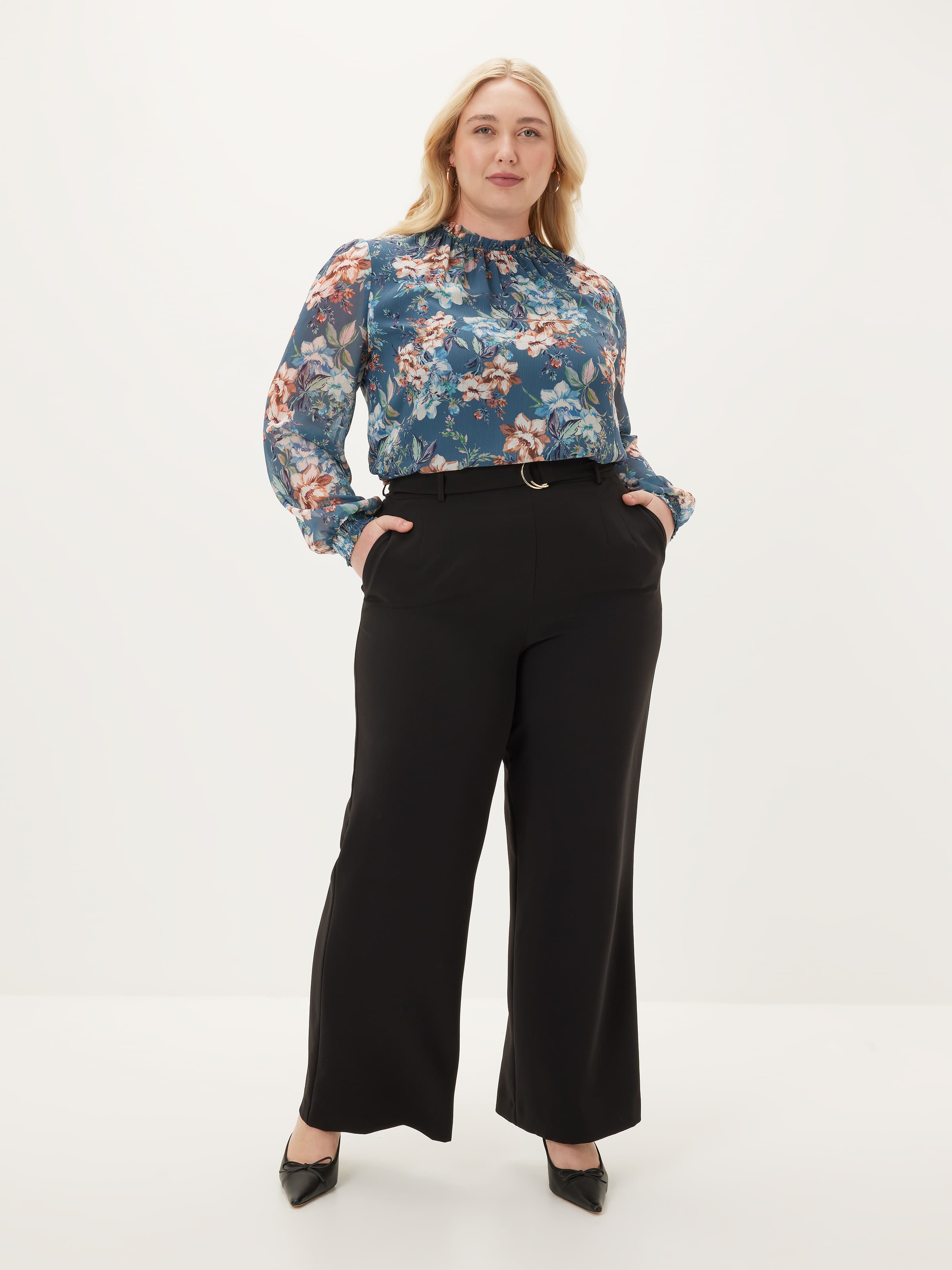 Curve Gabby Long Sleeve Blouse