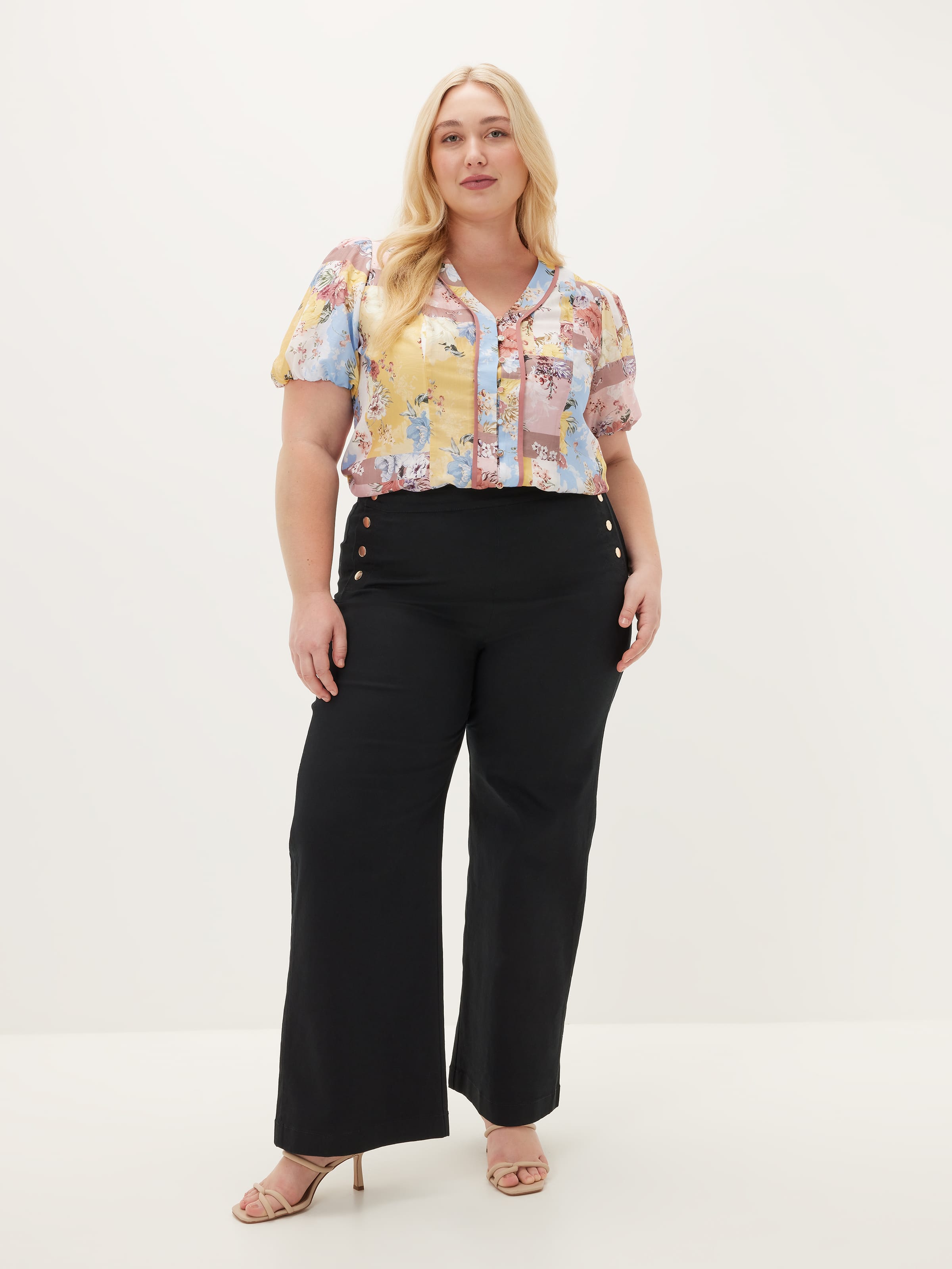 Curve Summer Short Sleeve Blouse