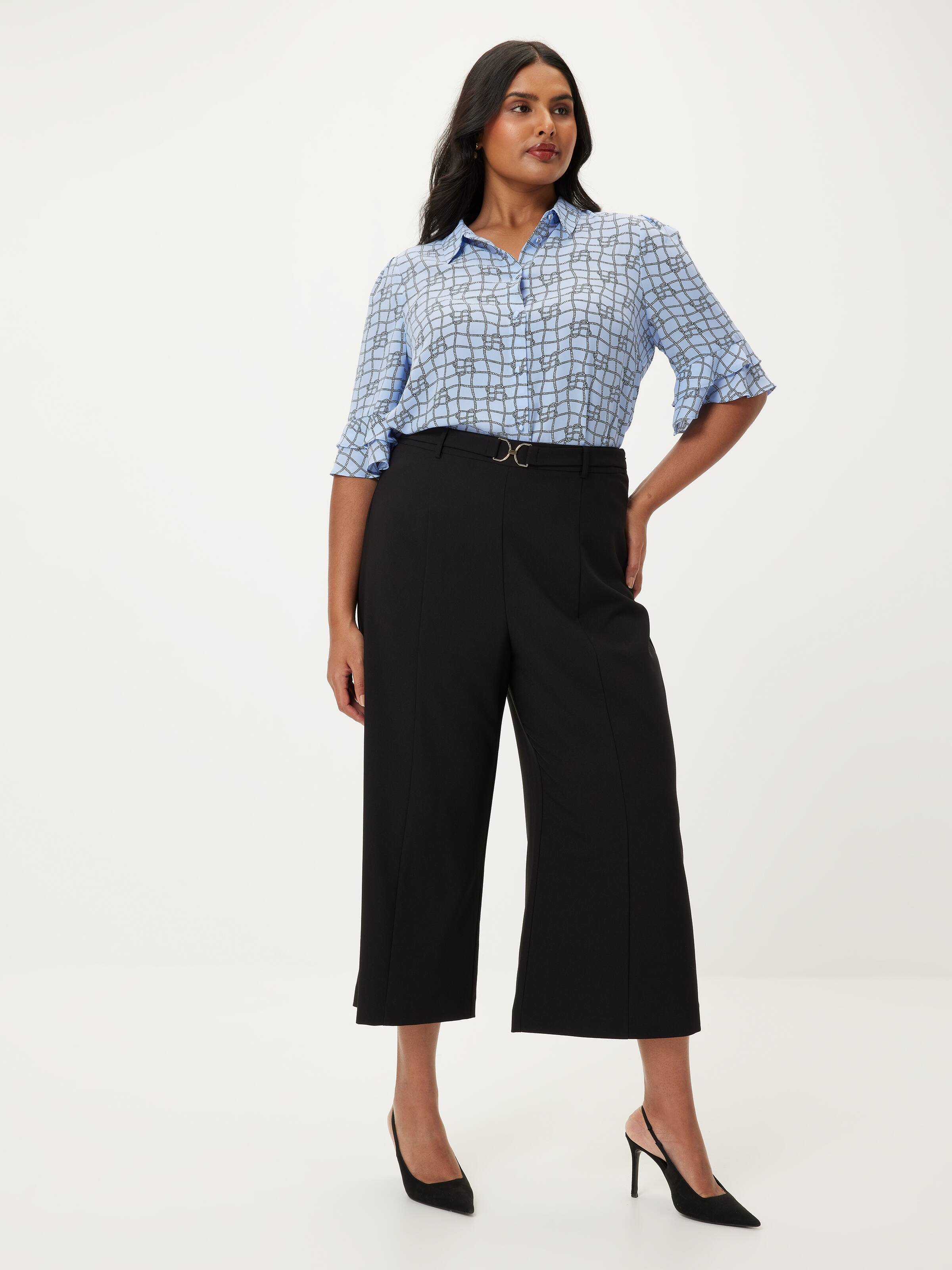 Curve Kayla 3/4 Button Up Shirt