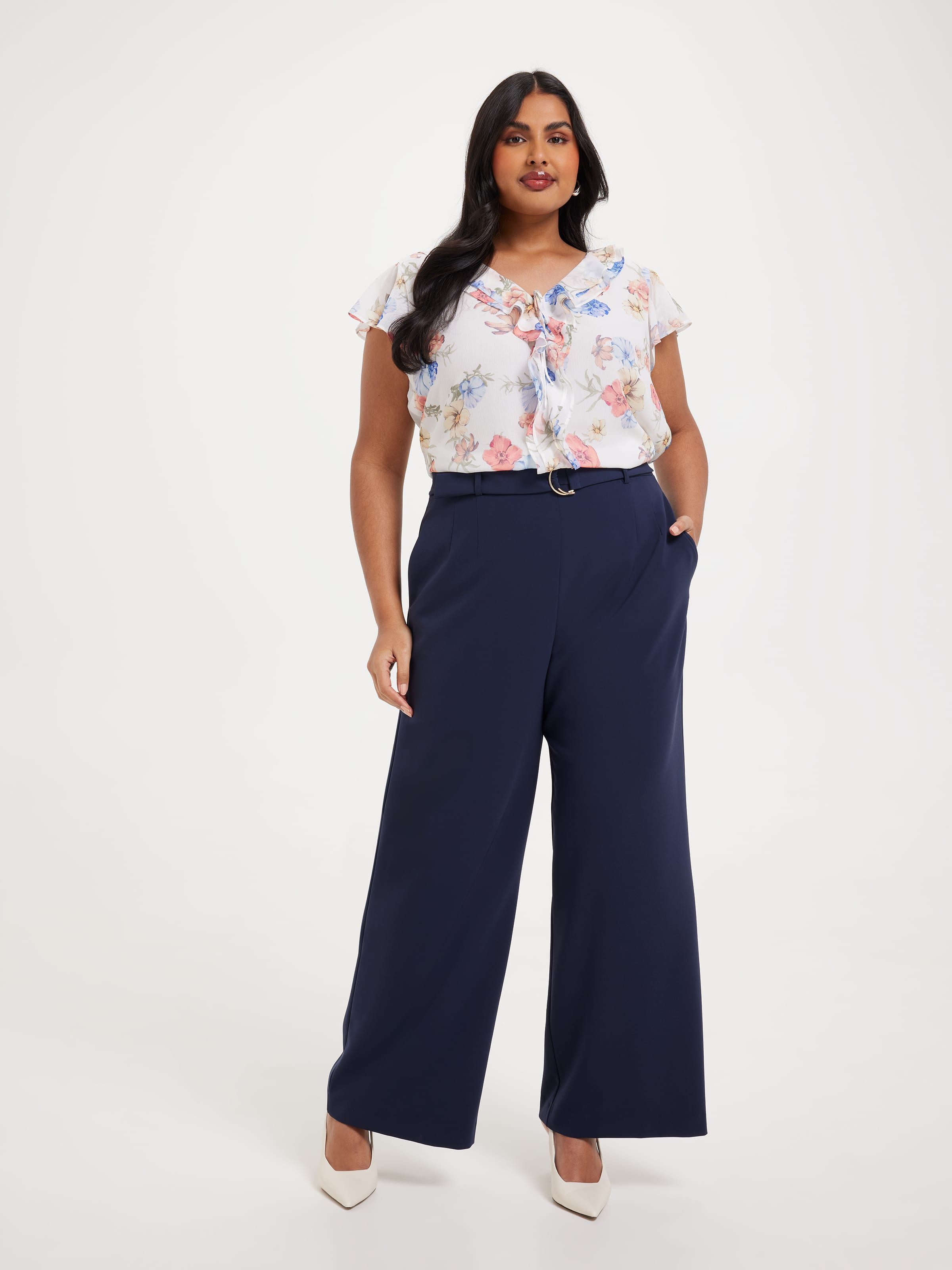 Curve Jodie Ruffle Blouse