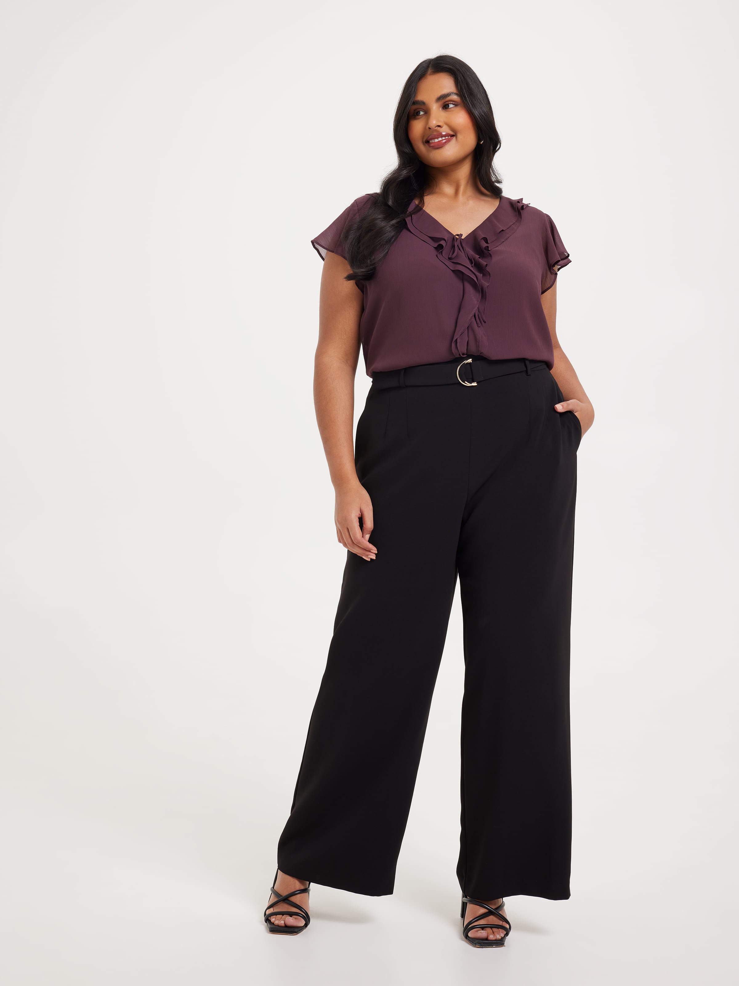 Curve Jodie Ruffle Blouse