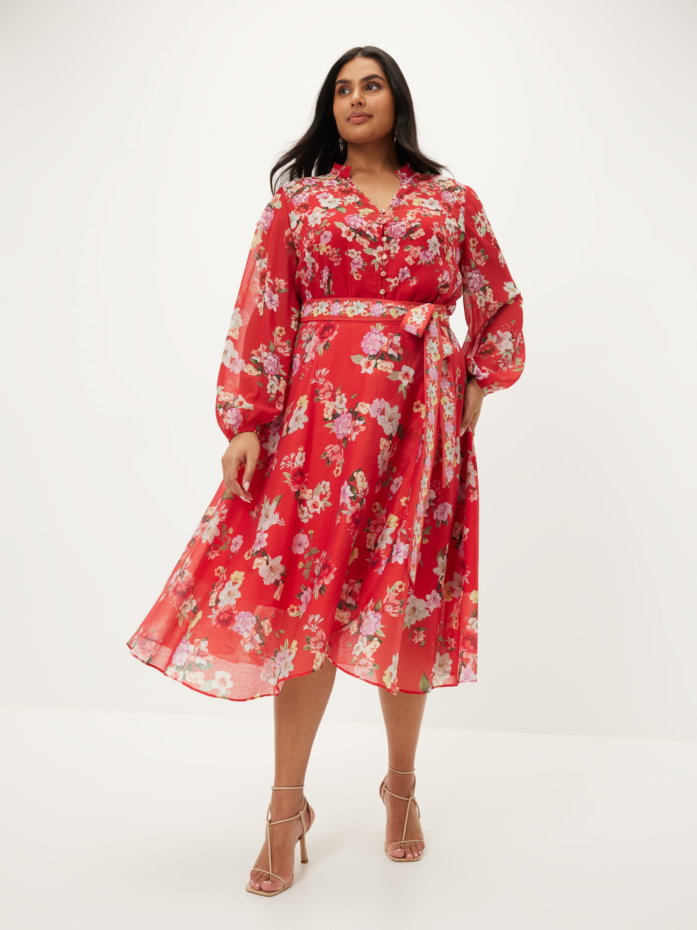 Curve Tenerife Floral Ava Skirt