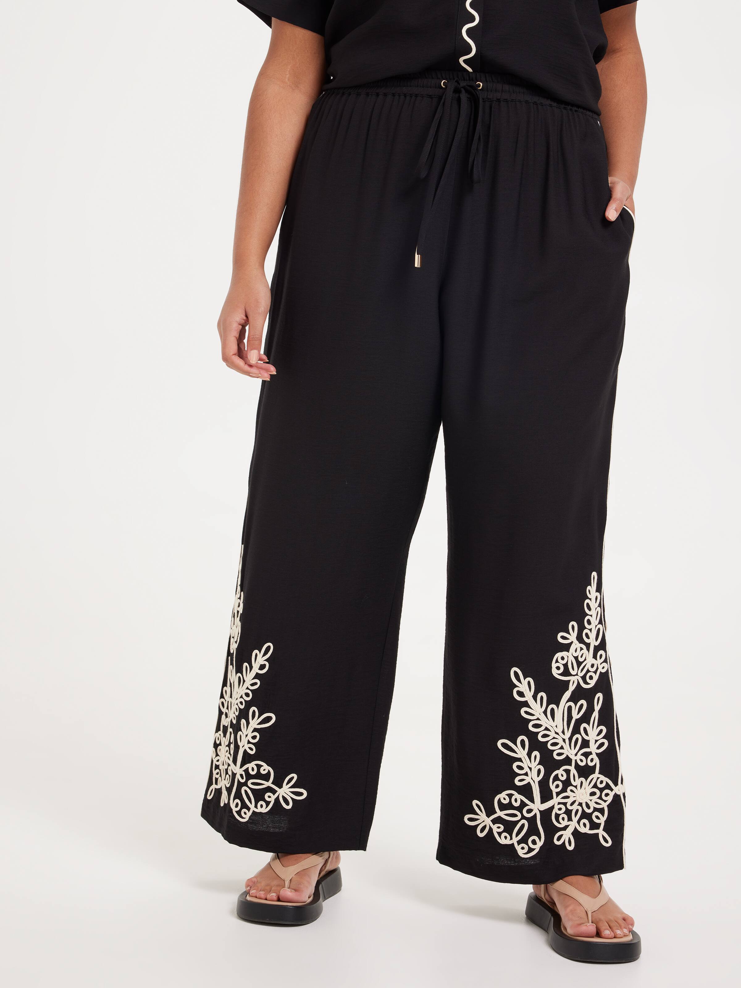 Curve Eddie Embroidered Pant