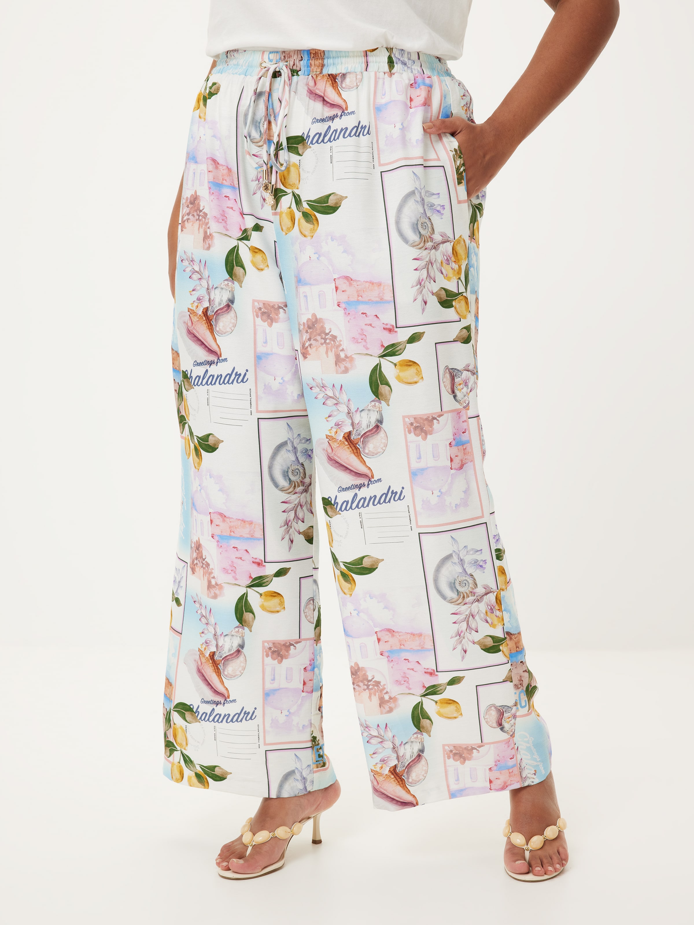 Curve Santorini Printed Pant