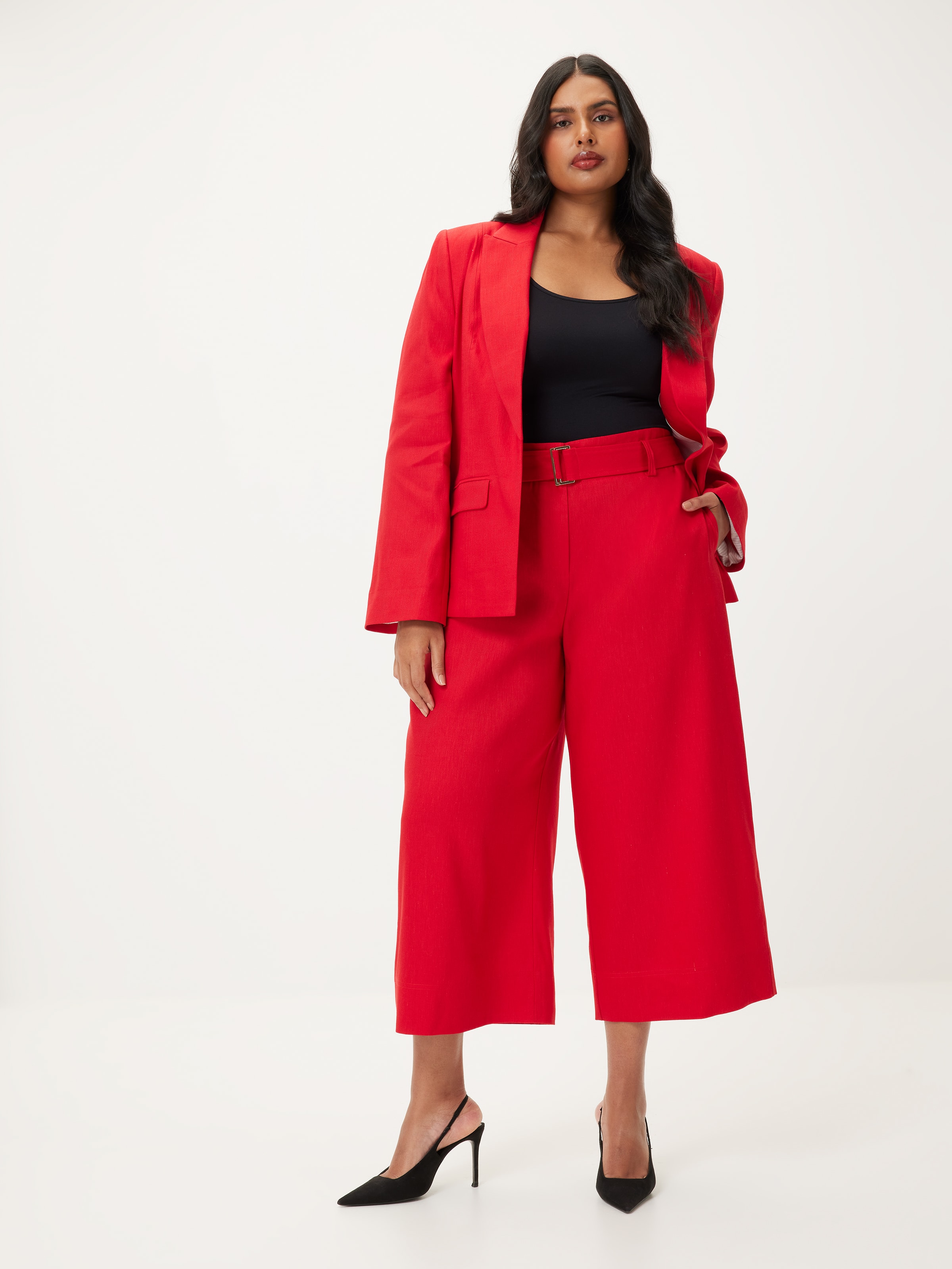 Curve Heatwave Linen Culotte