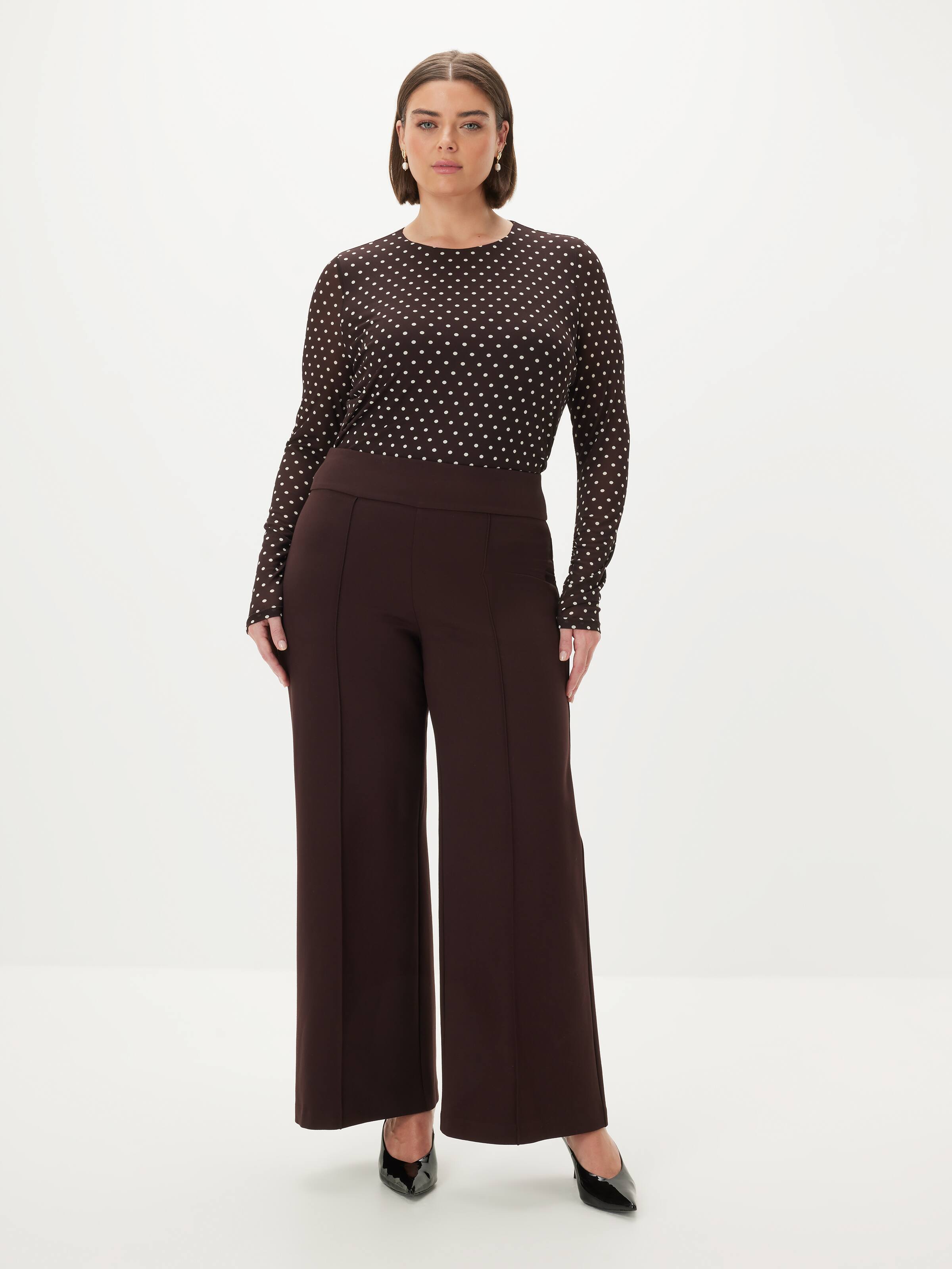 Curve Peppa Wideleg Ponte Pant