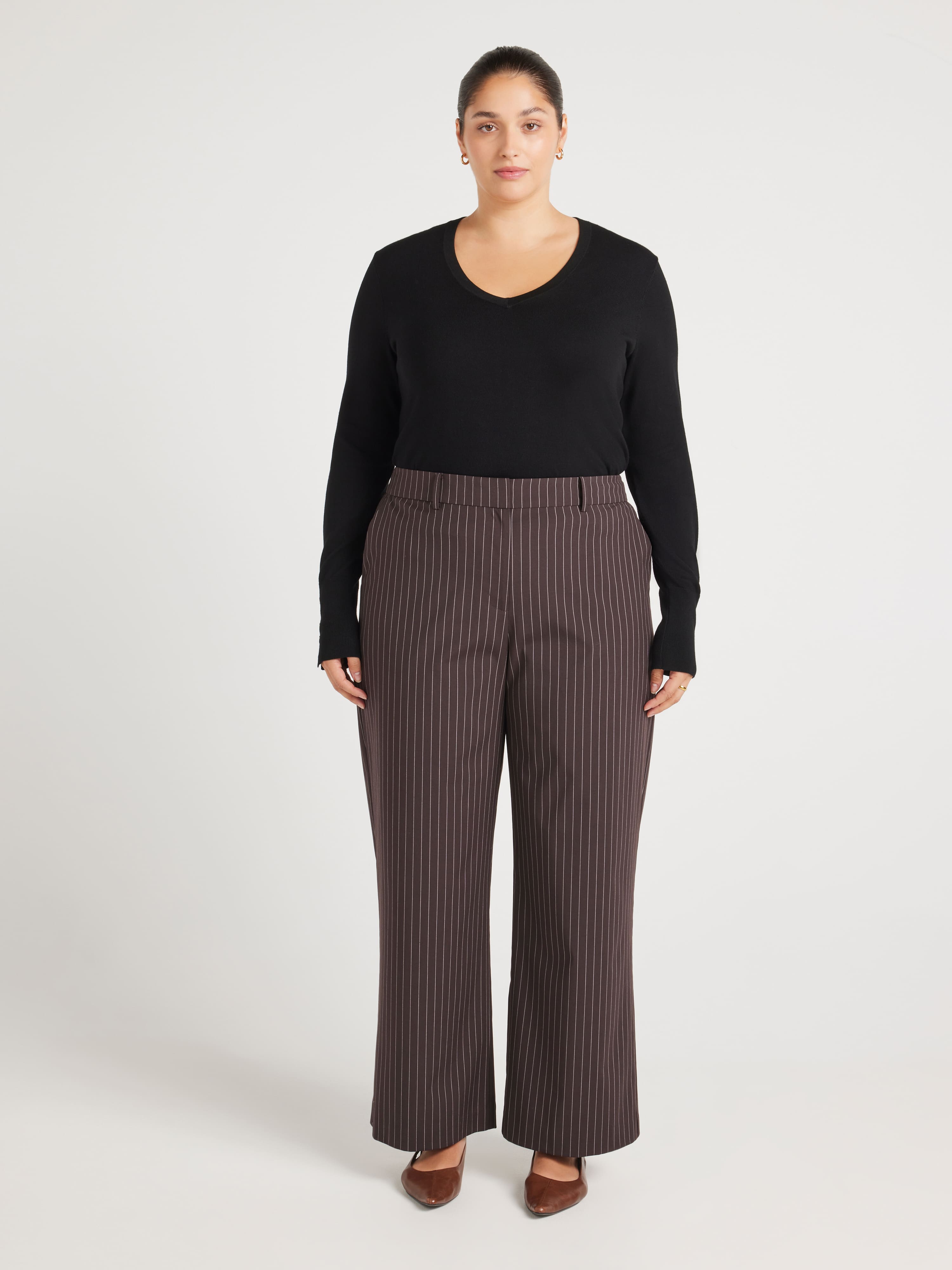 Curve Hung Up Pinstripe Pant