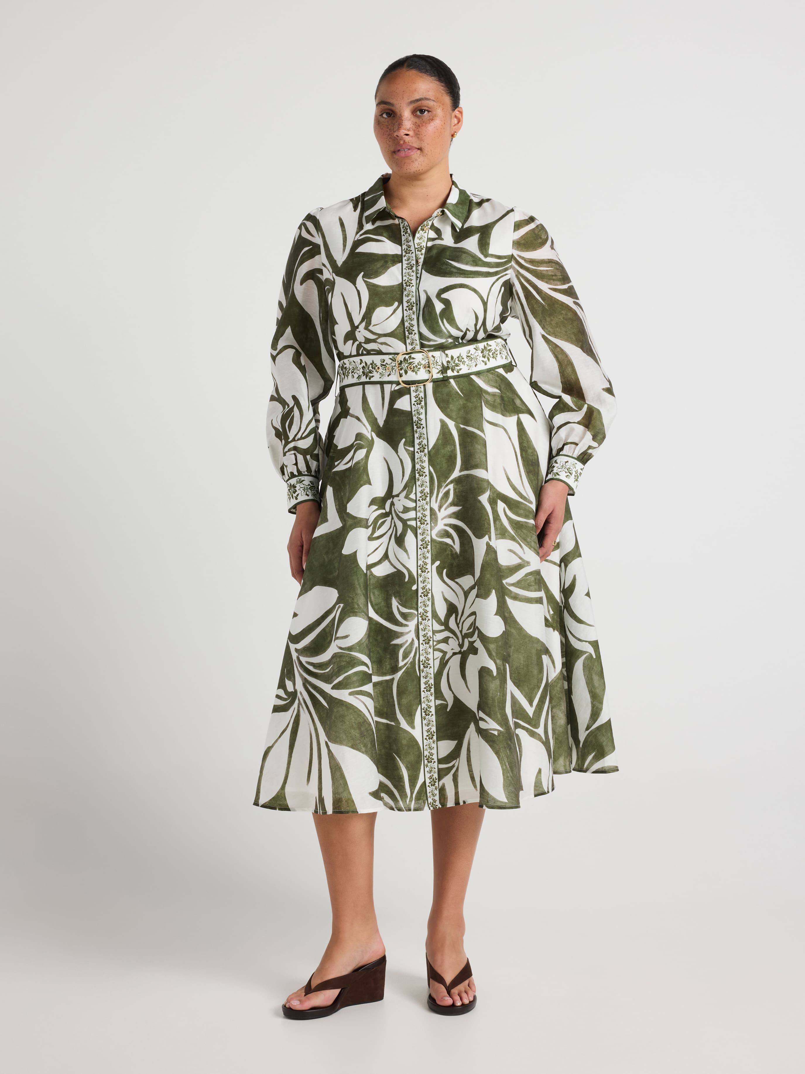 Curve Pippa Midi Shirt Dress