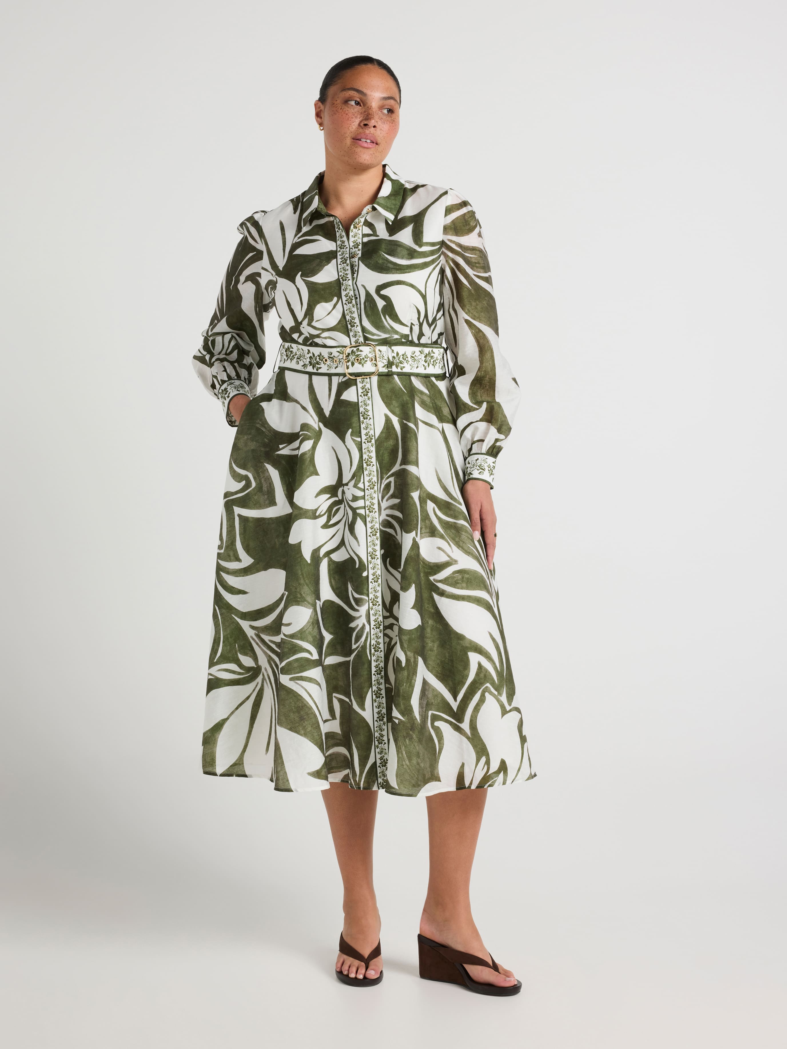 Curve Pippa Midi Shirt Dress