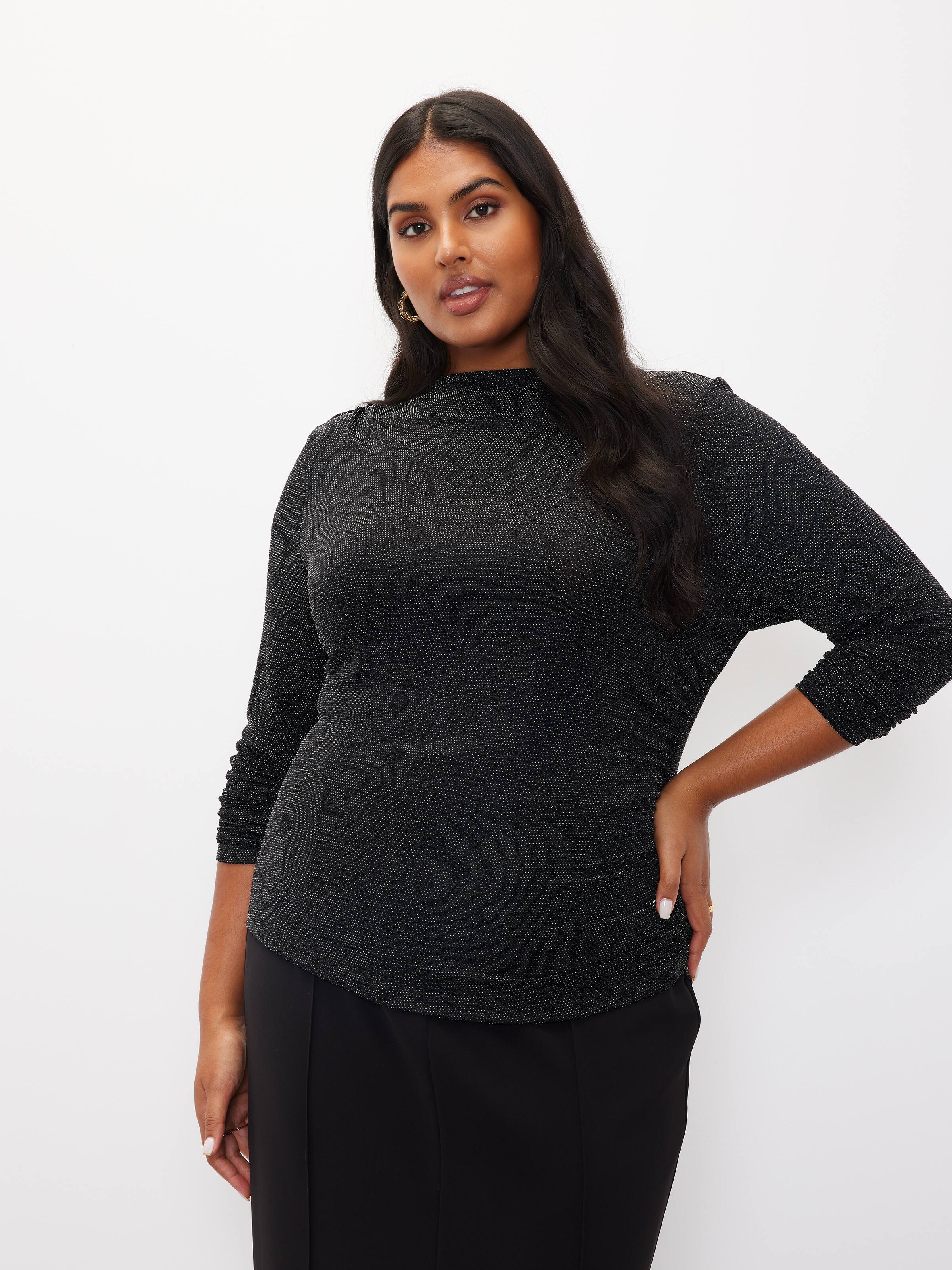 Curve Dazie Gathered Shell Top
