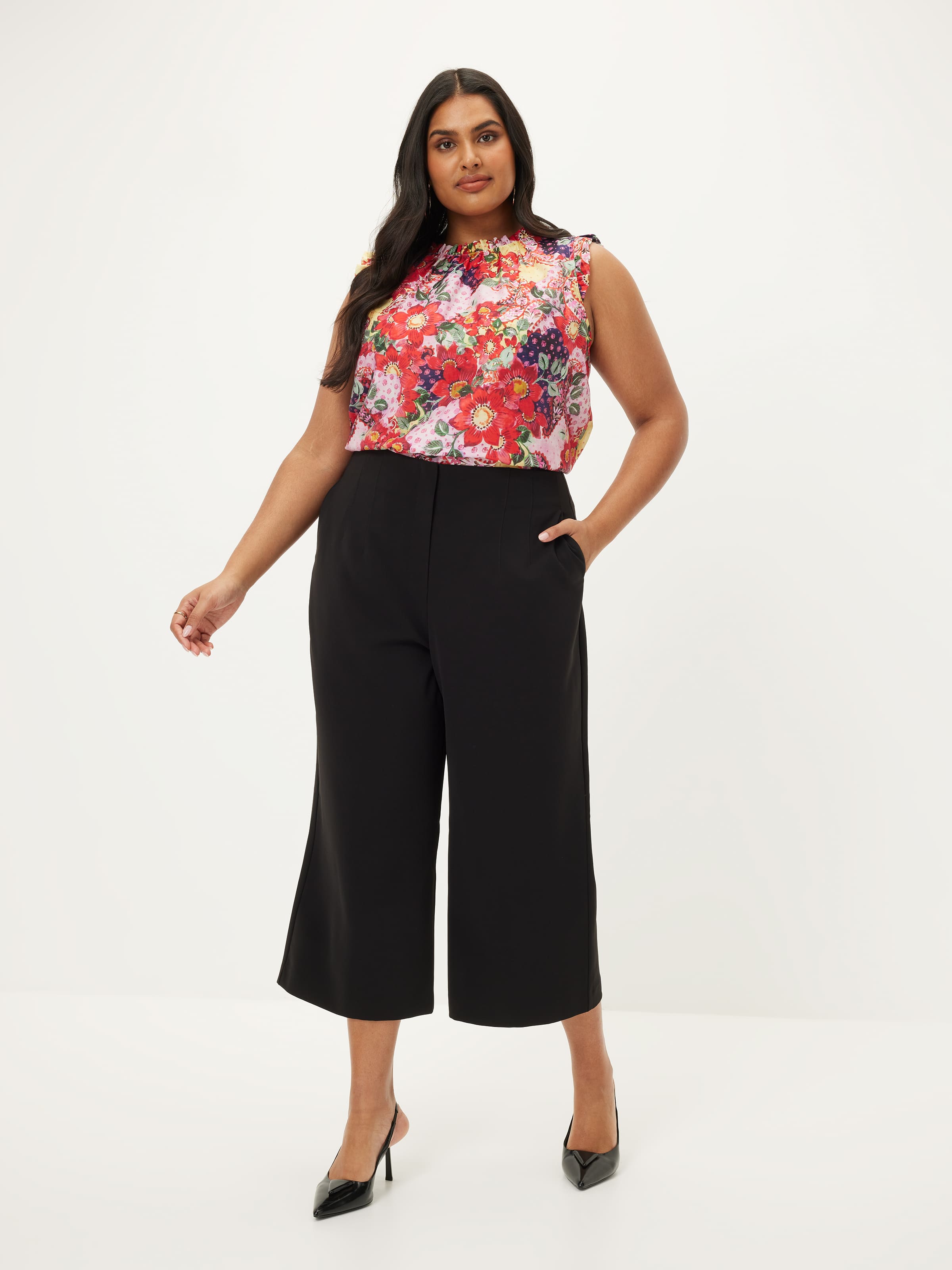 Curve Tessa Gathered Neck Top