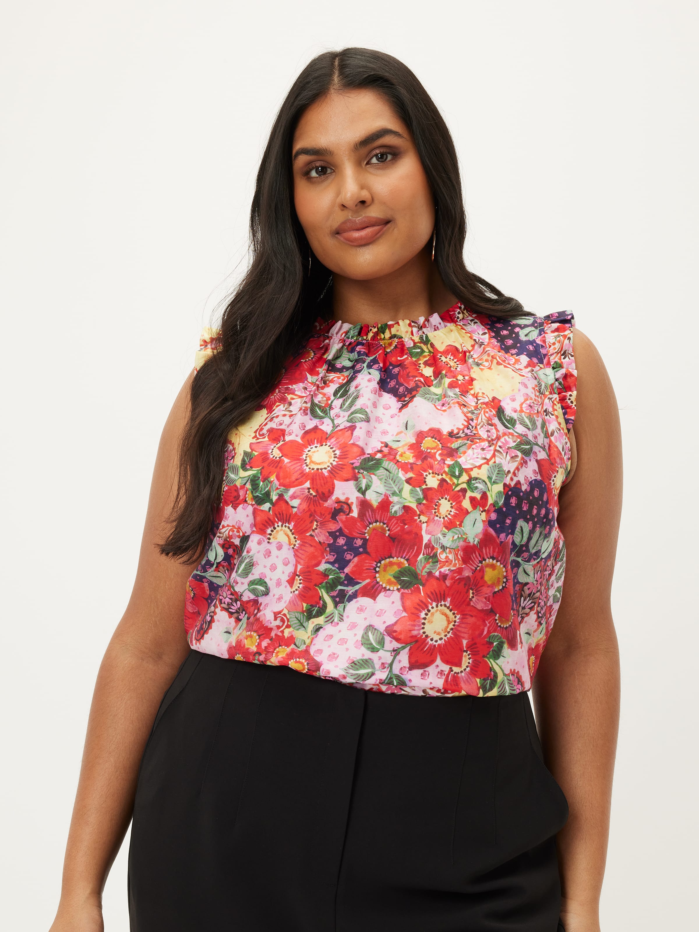 Curve Tessa Gathered Neck Top
