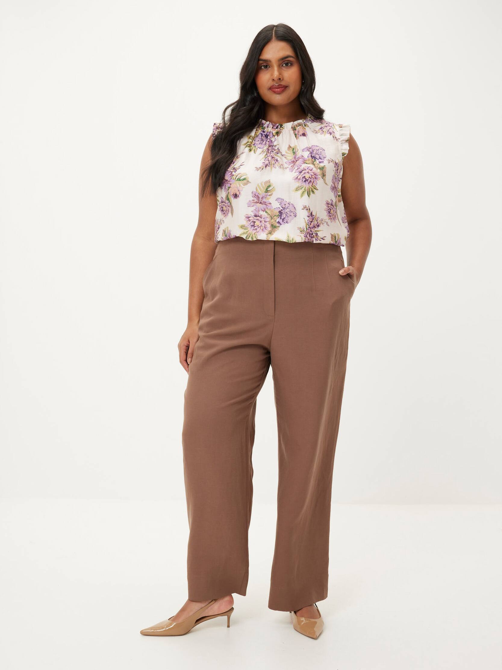 Curve Tessa Gathered Neck Top