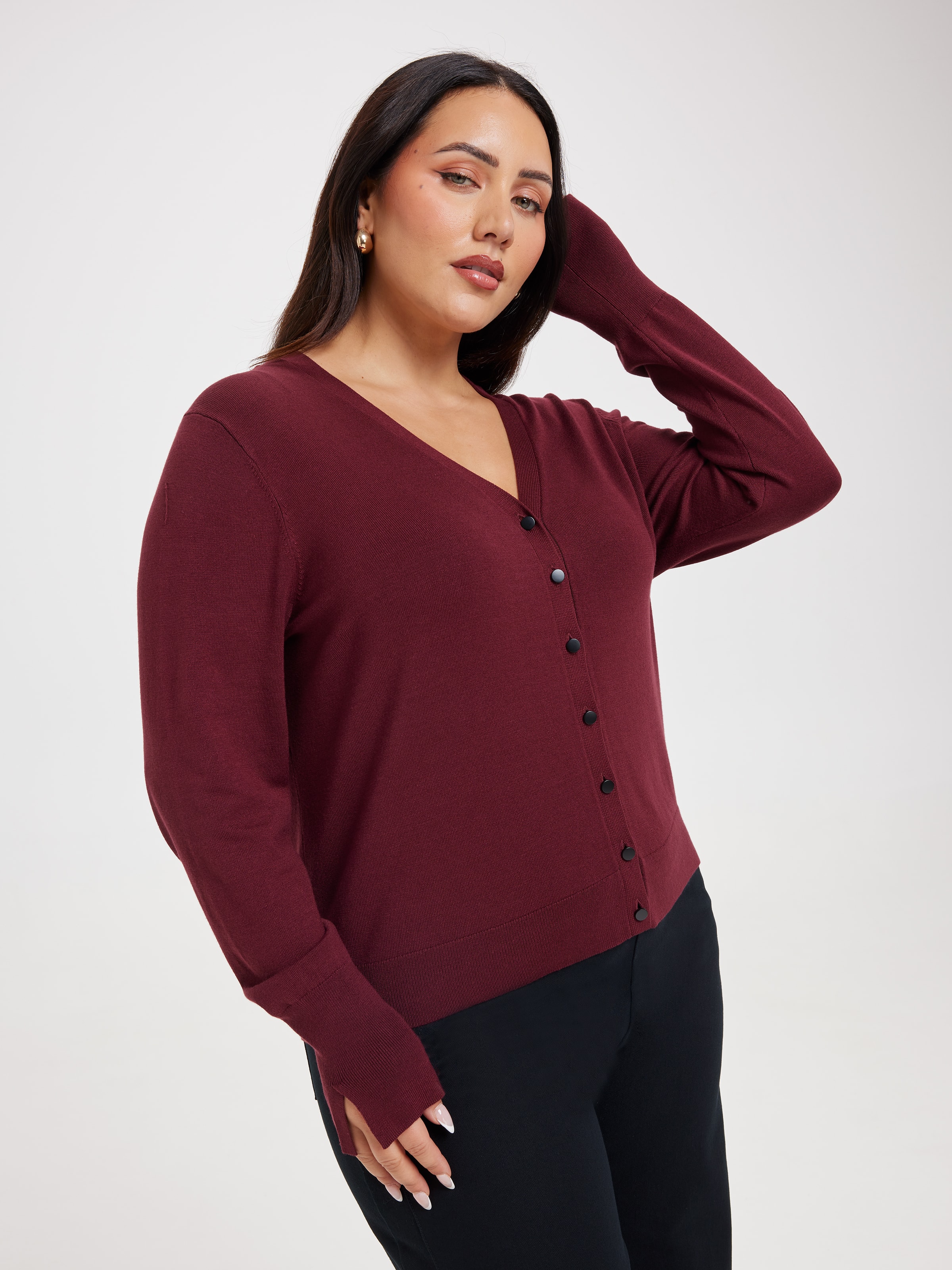 Curve Tilly V Neck Cardigan