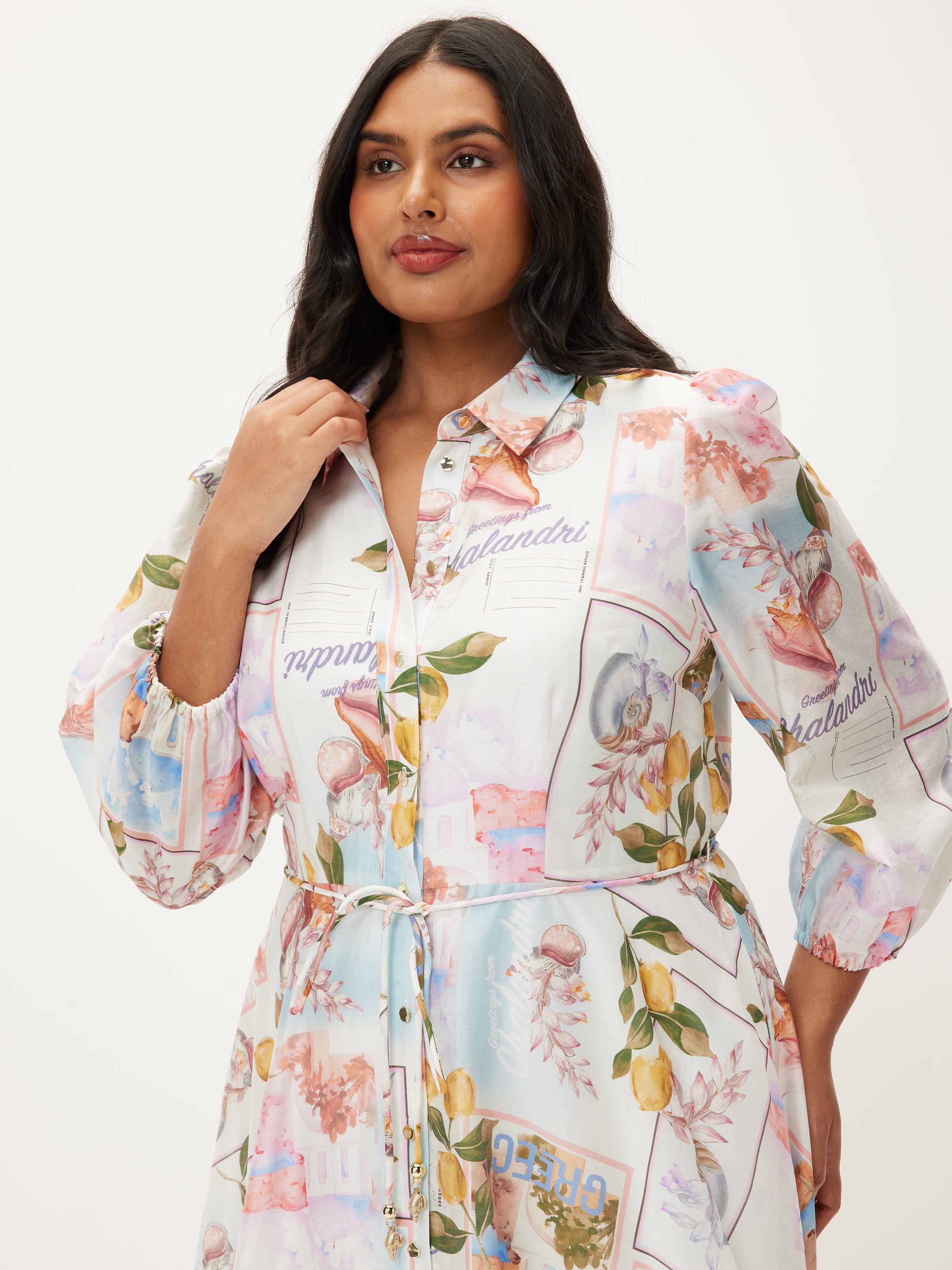 Curve Pippa Midi Shirt Dress