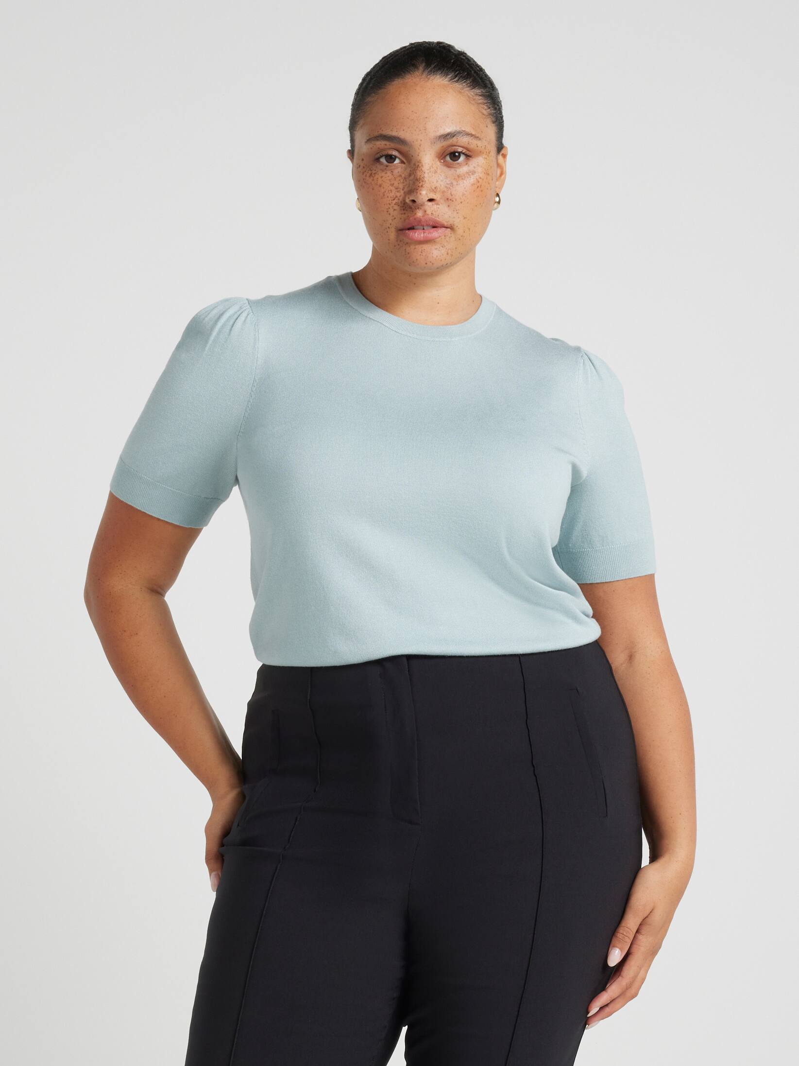 Curve Polly Puff Sleeve Knit