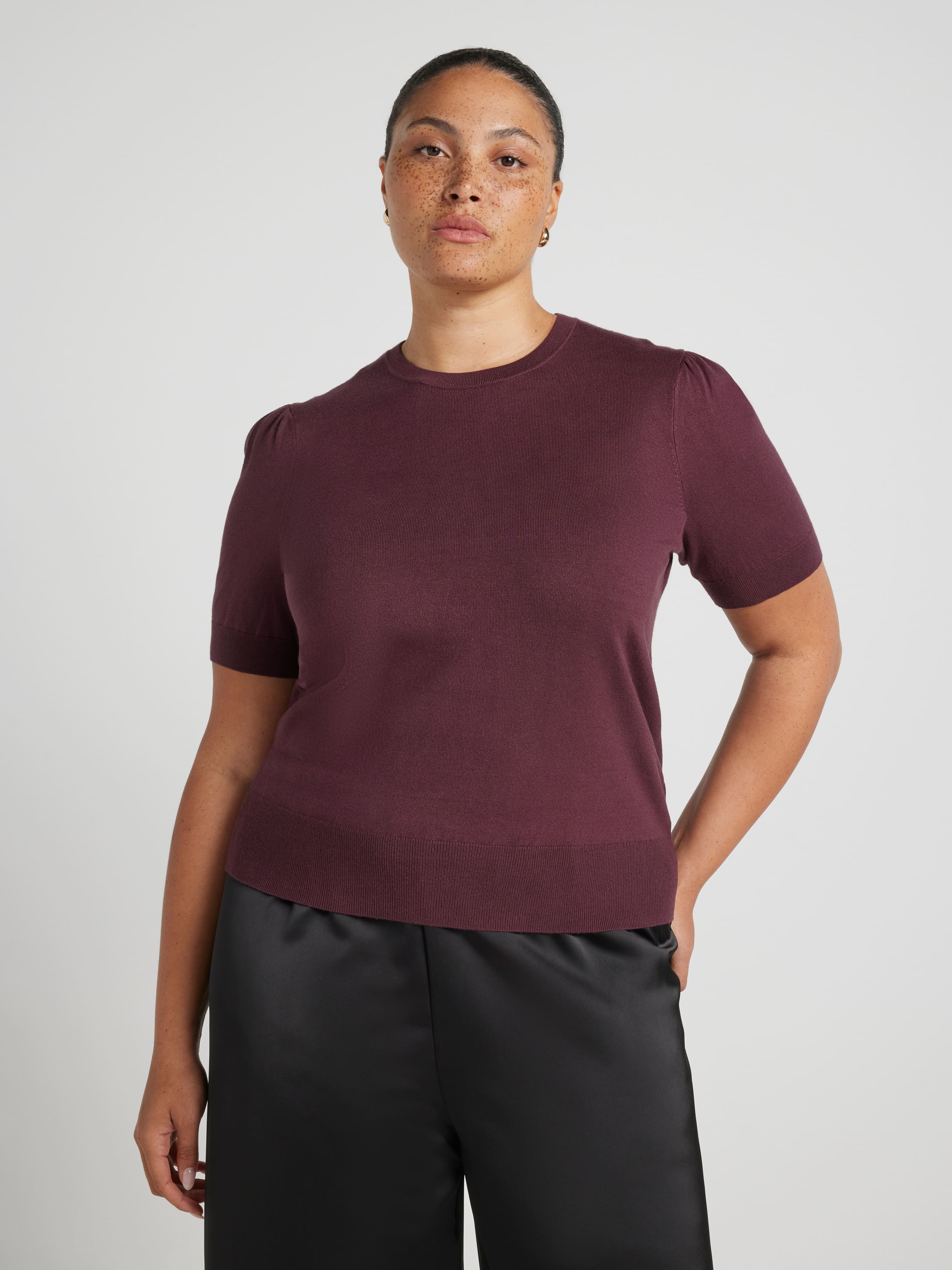 Curve Polly Puff Sleeve Knit