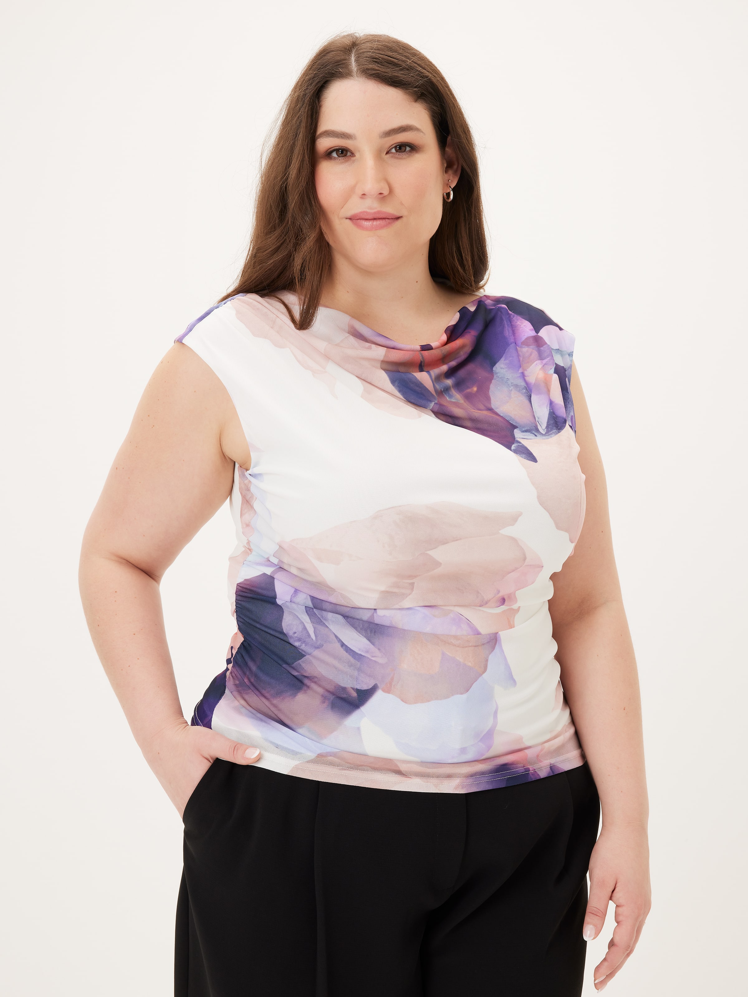 Curve Dion Shell Mesh Top