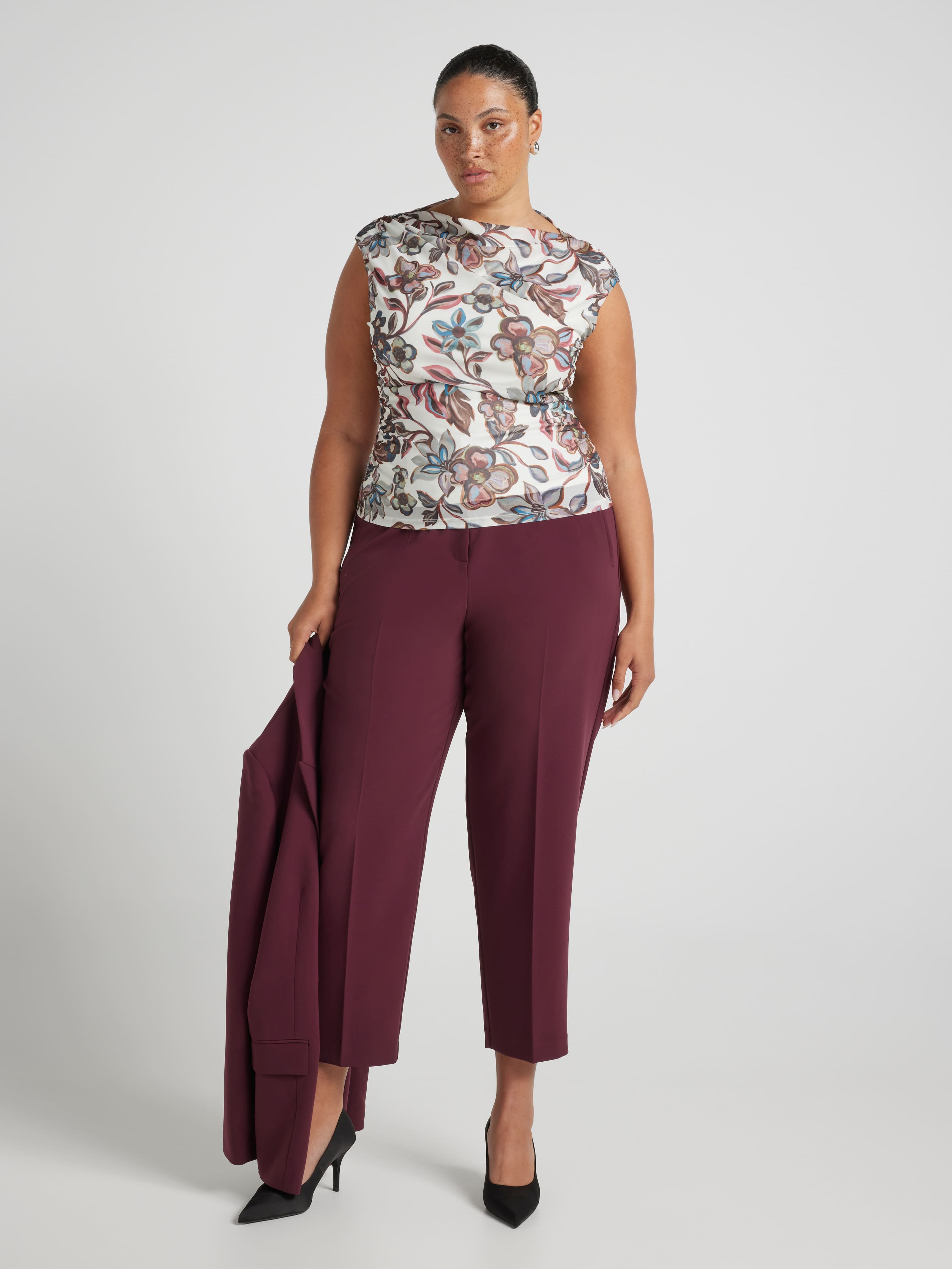 Curve Dion Shell Mesh Top