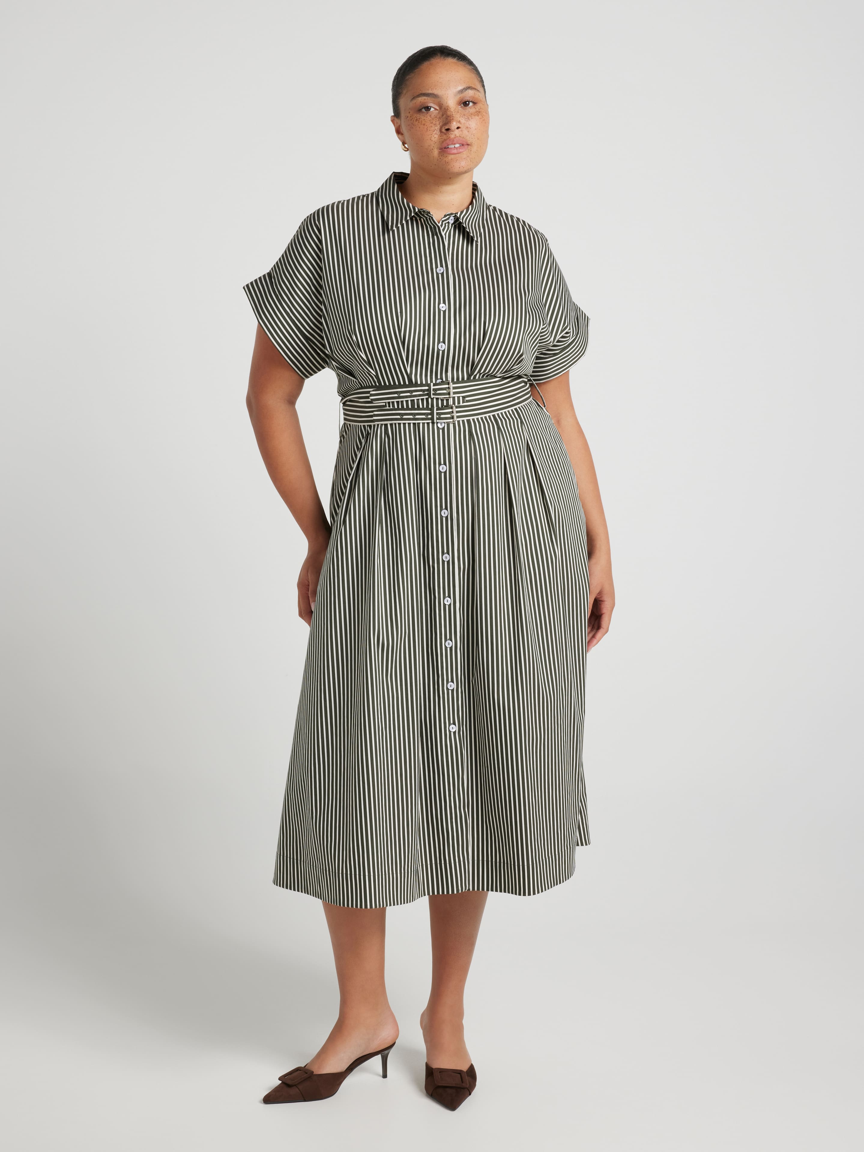 Curve Wendy Midi Shirt Dress