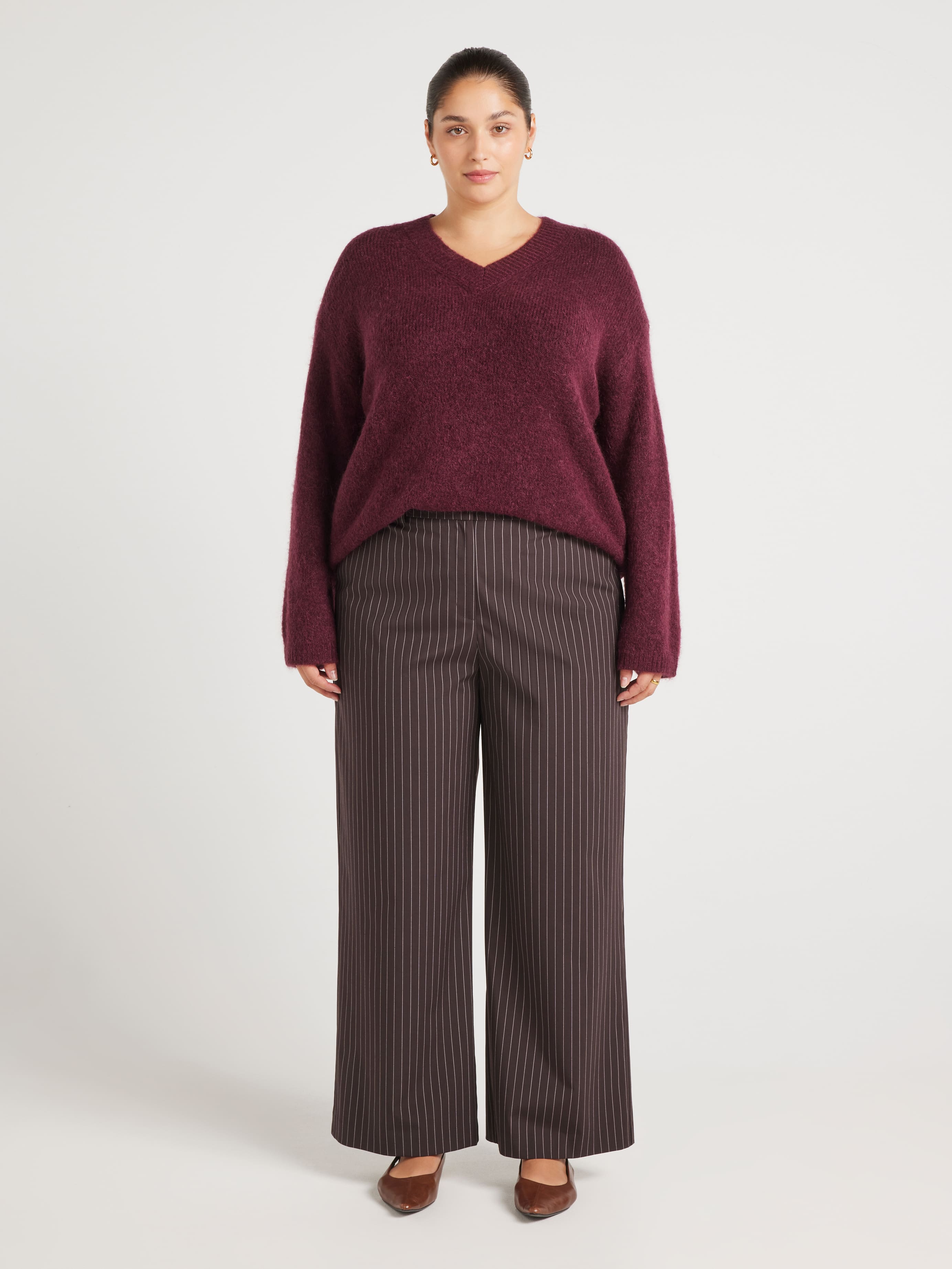 Curve Felicia Fluffy Long Sleeve Knit