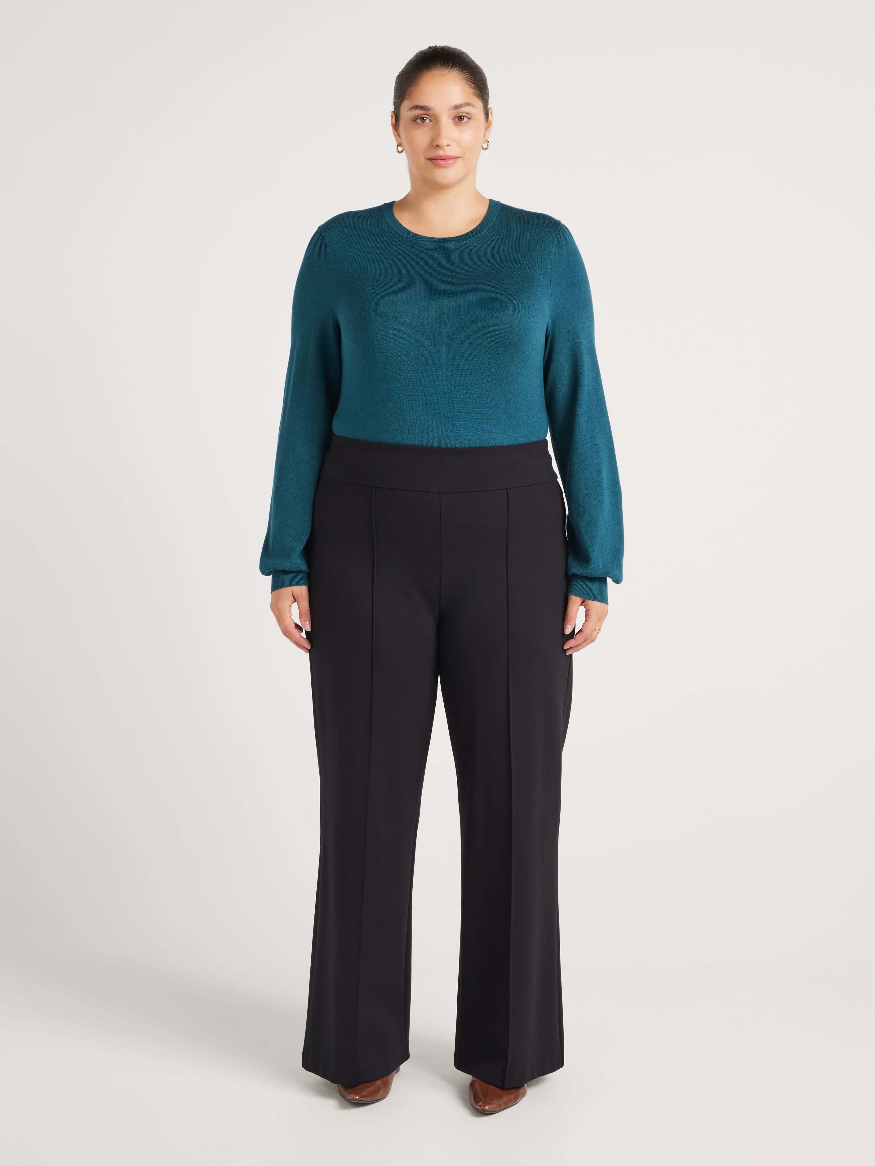 Curve Shirley Puff Long Sleeve Knit