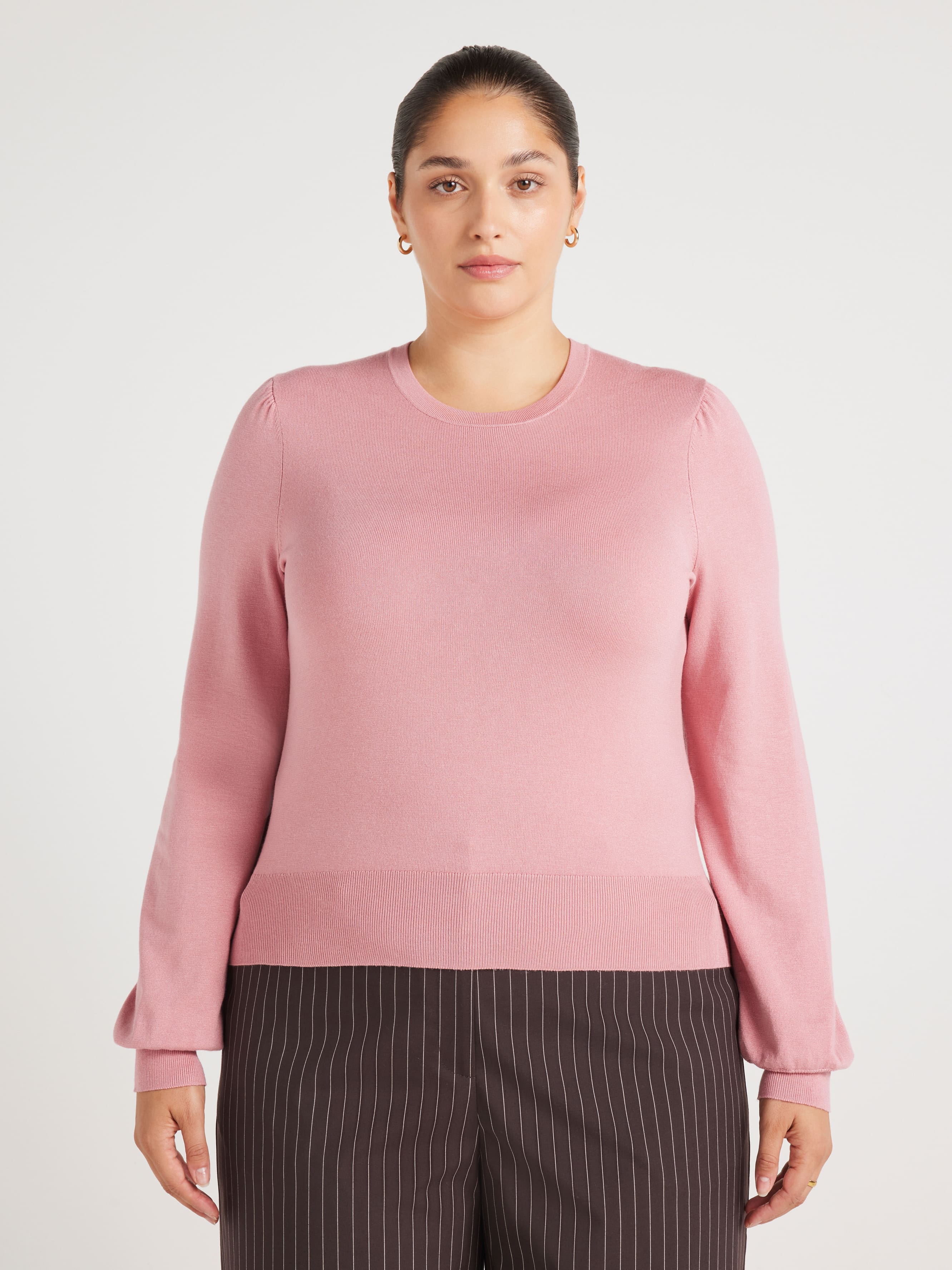 Curve Shirley Puff Long Sleeve Knit