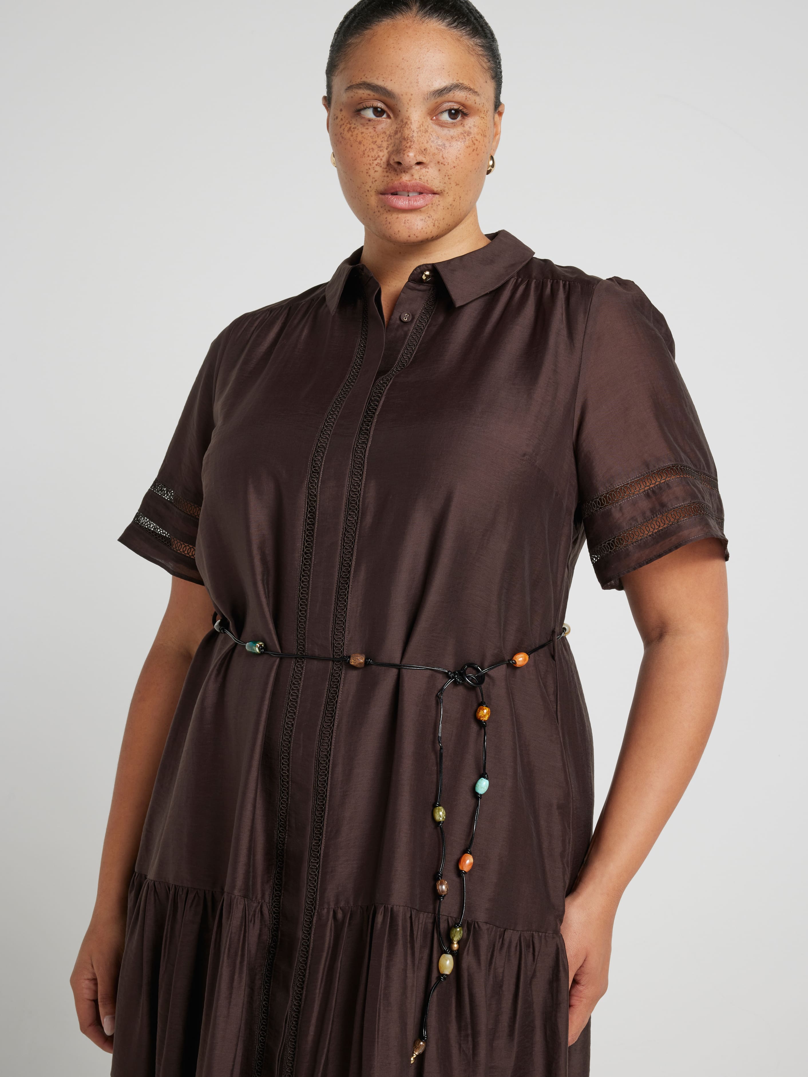 Curve Tahnee Beaded Belt Dress