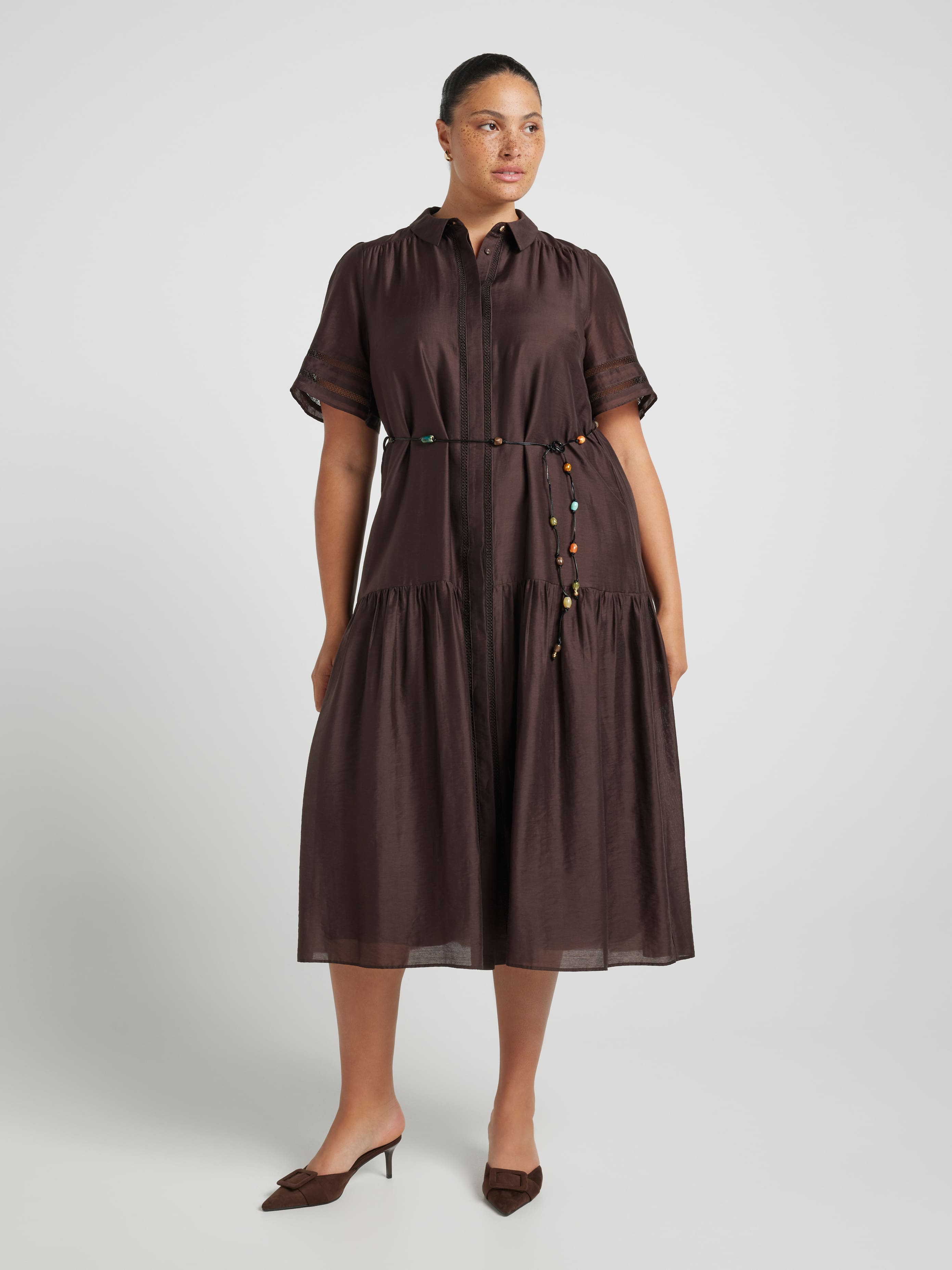 Curve Tahnee Beaded Belt Dress