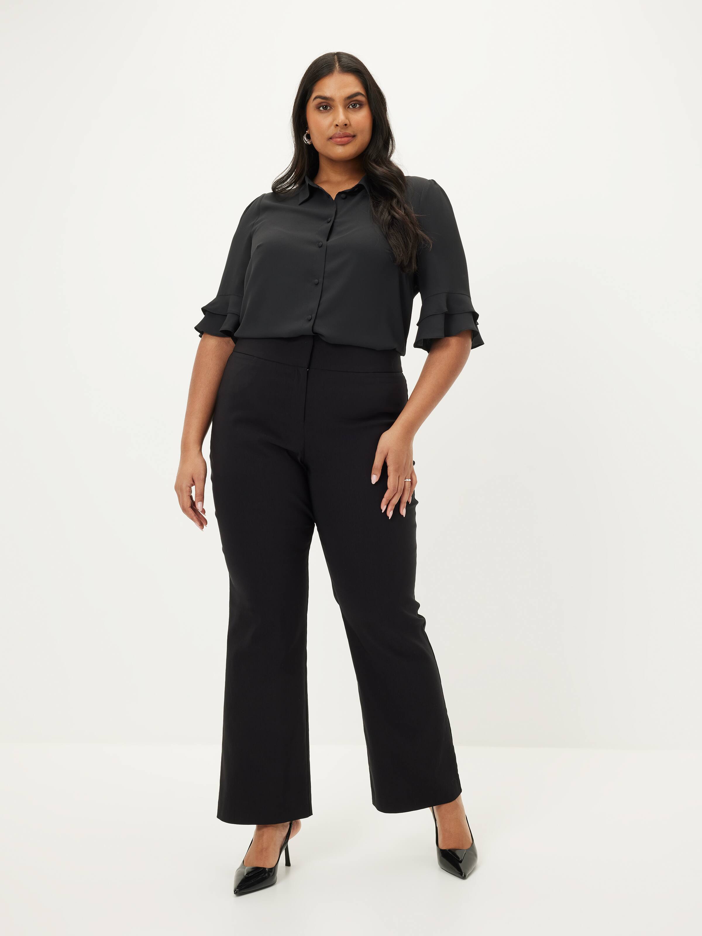 Curve Kayla 3/4 Button Up Shirt
