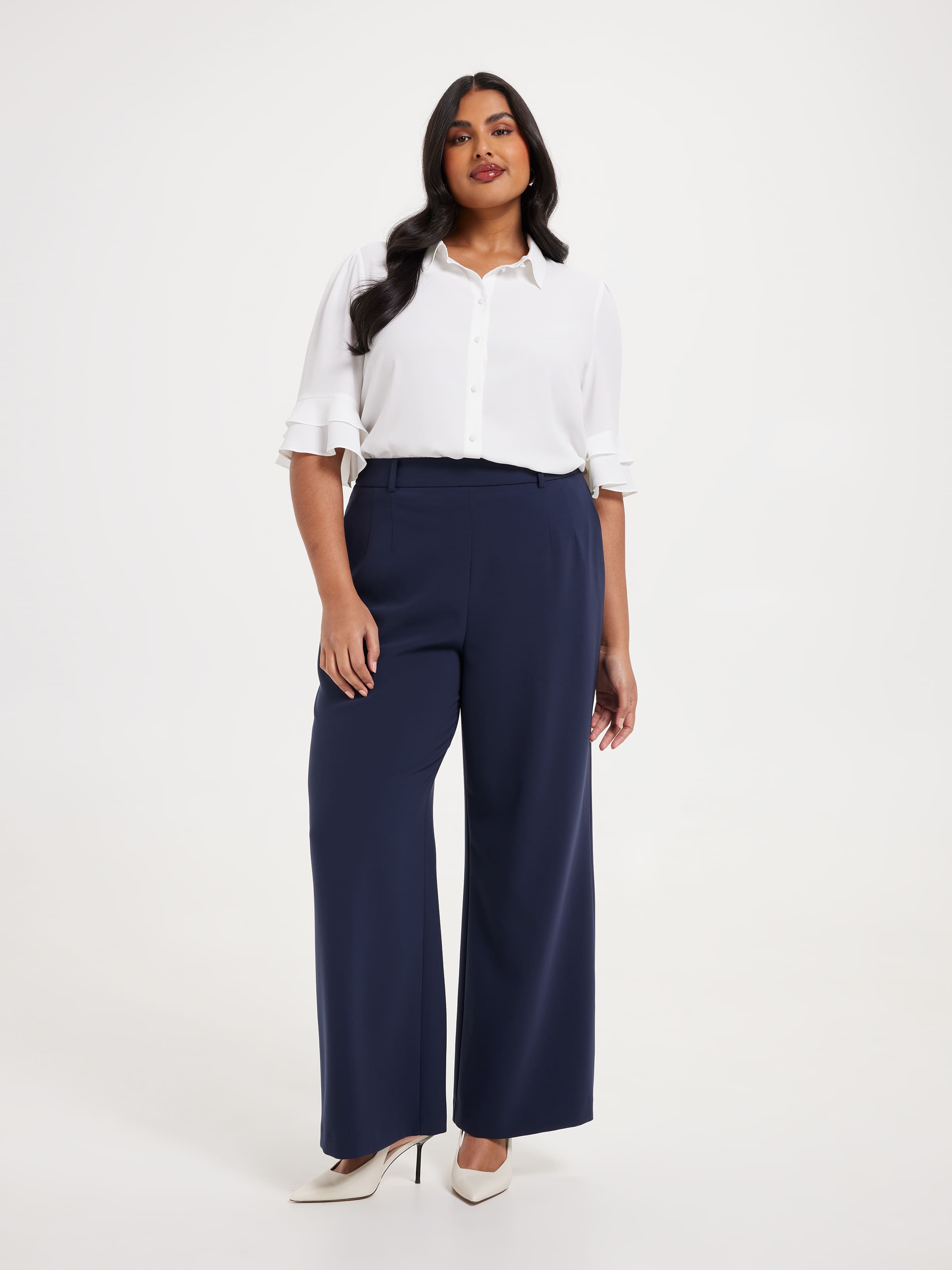 Curve Kayla 3/4 Button Up Shirt
