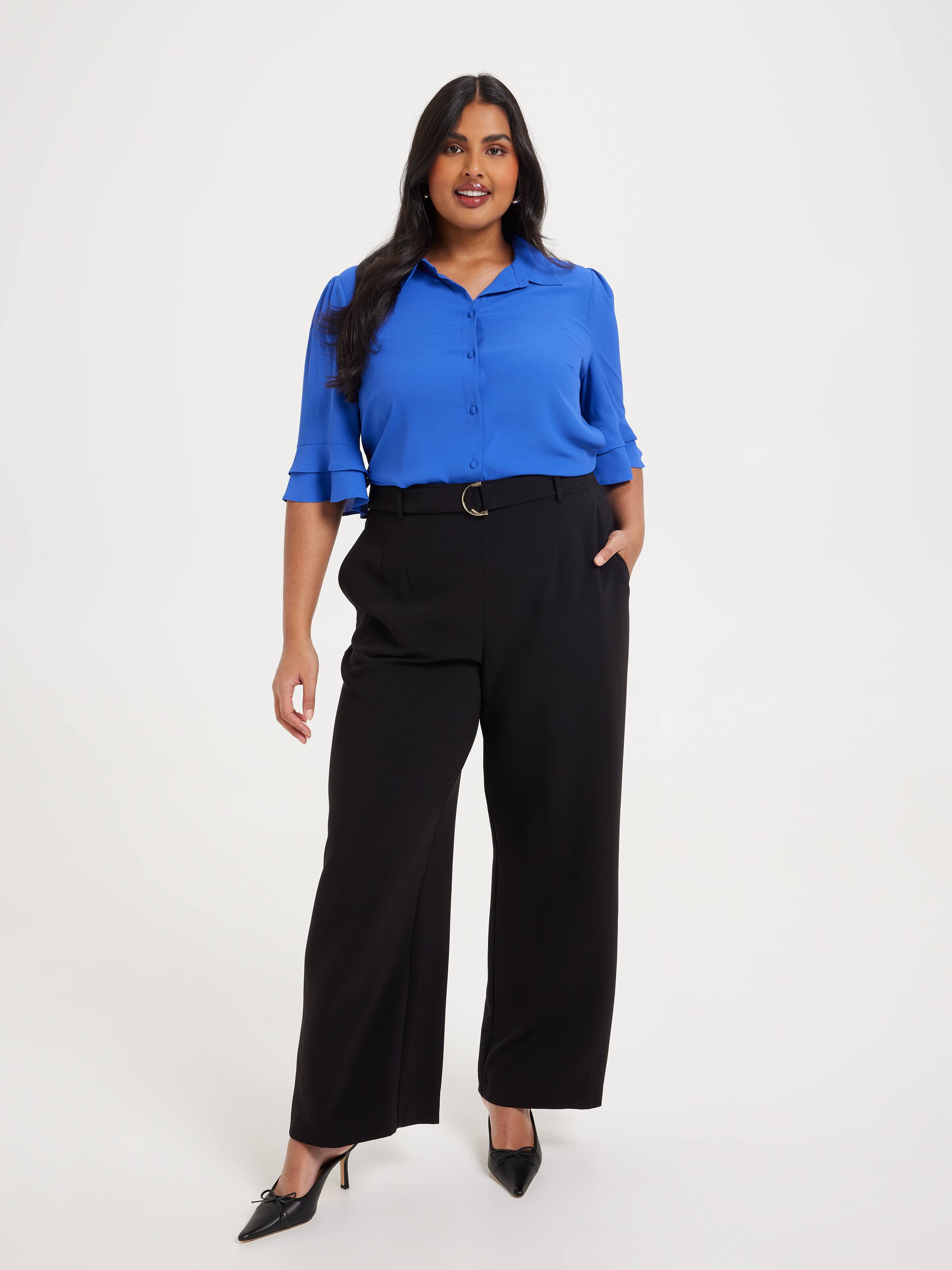 Curve Kayla 3/4 Button Up Shirt