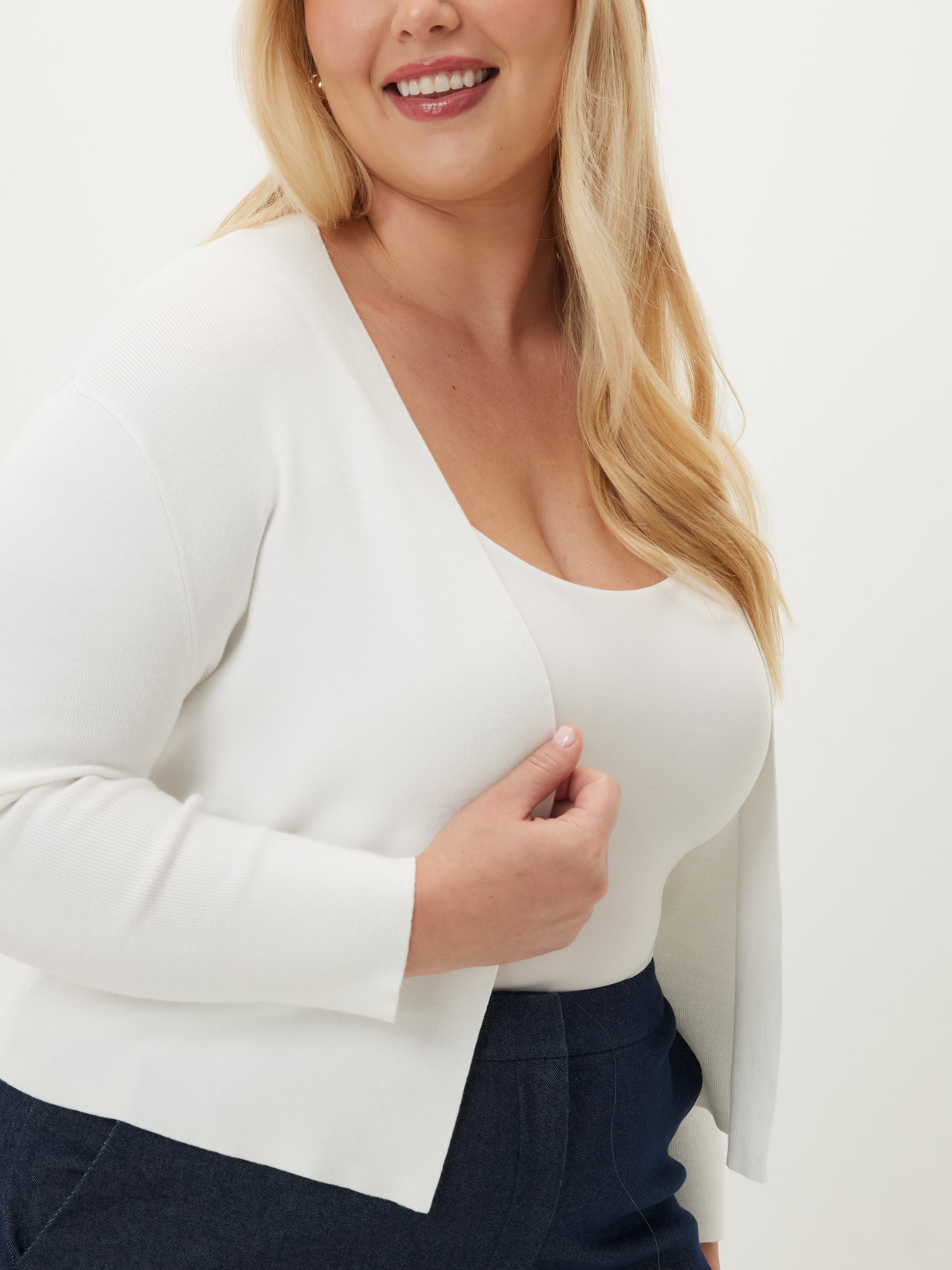 Curve Libby Cropped 3/4 Cardi