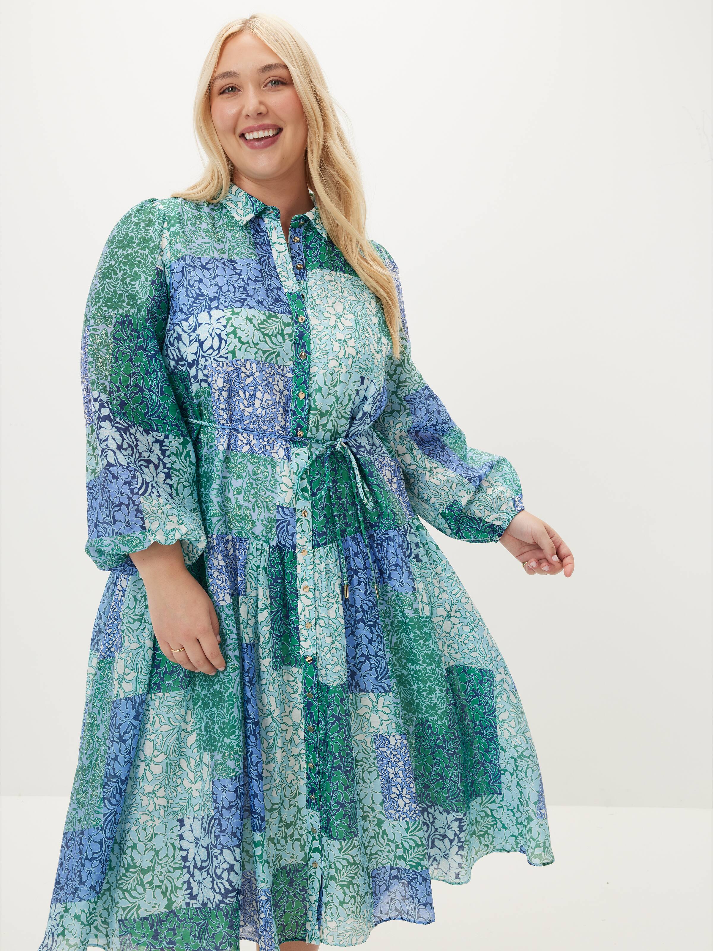 Curve Avanna Maxi Shirt Dress