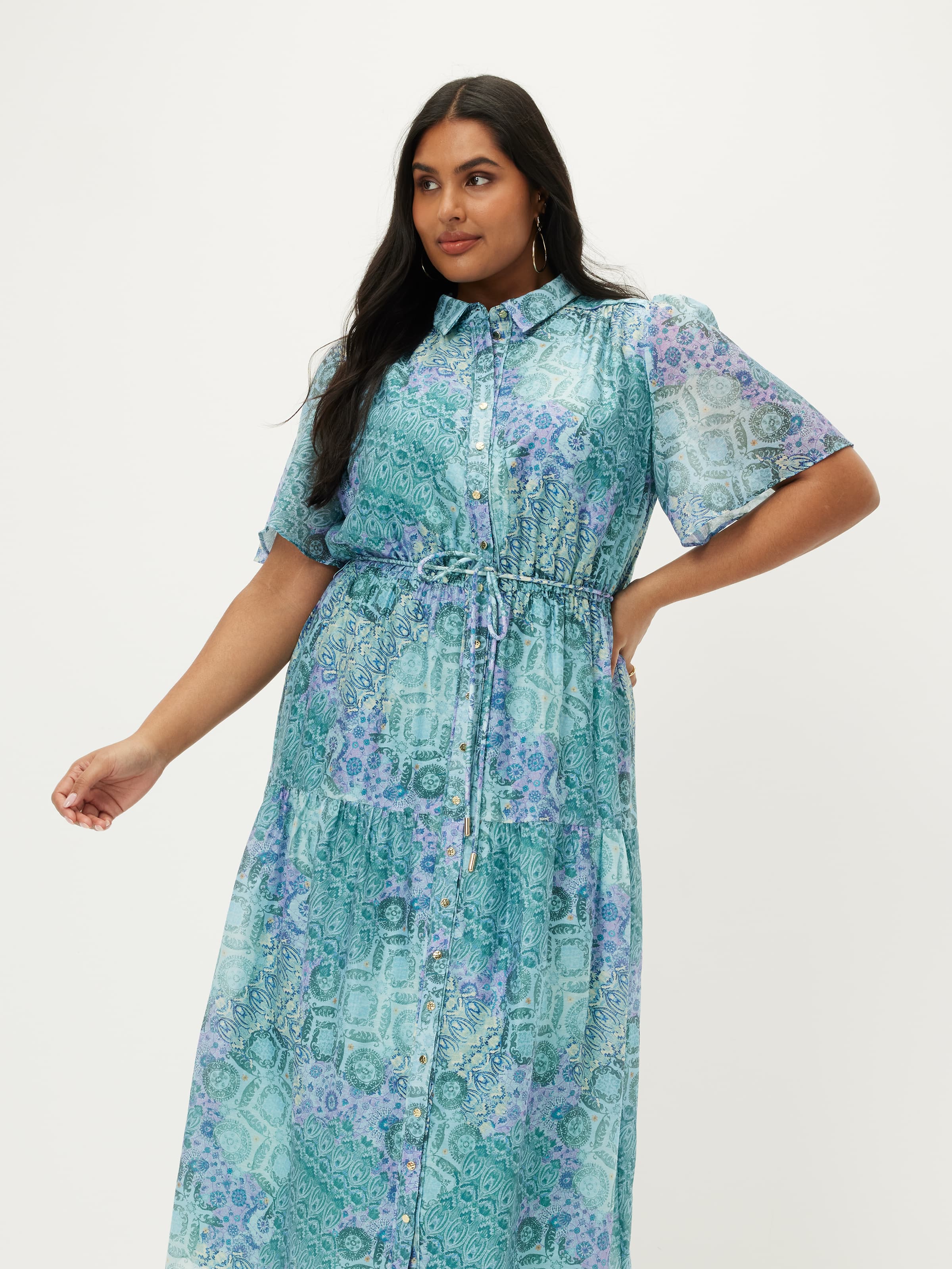 Curve Zosia Midi Shirt Dress