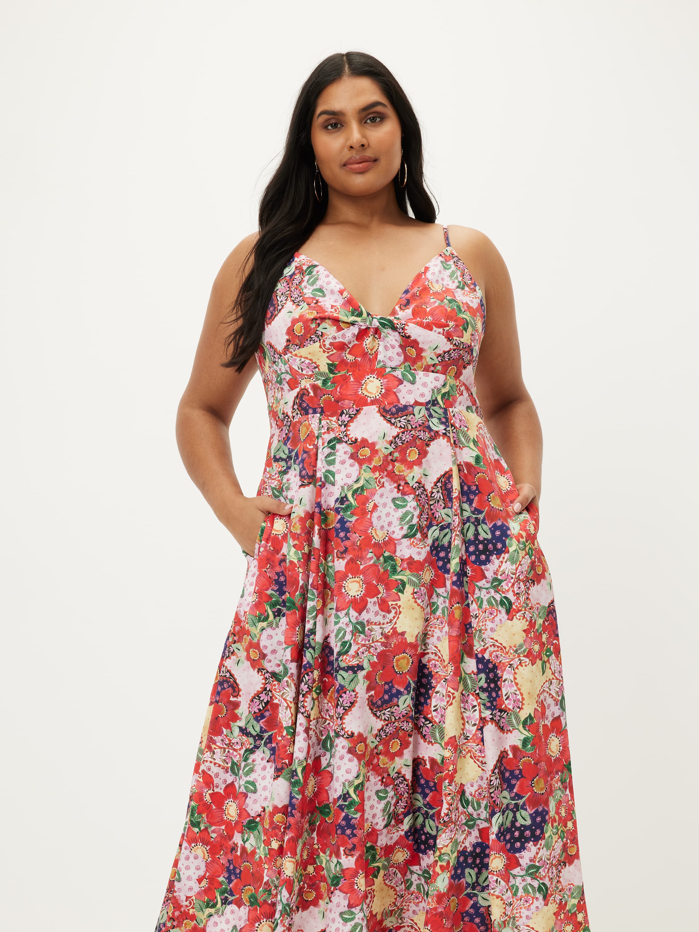 Curve Maria Twist Midi Dress