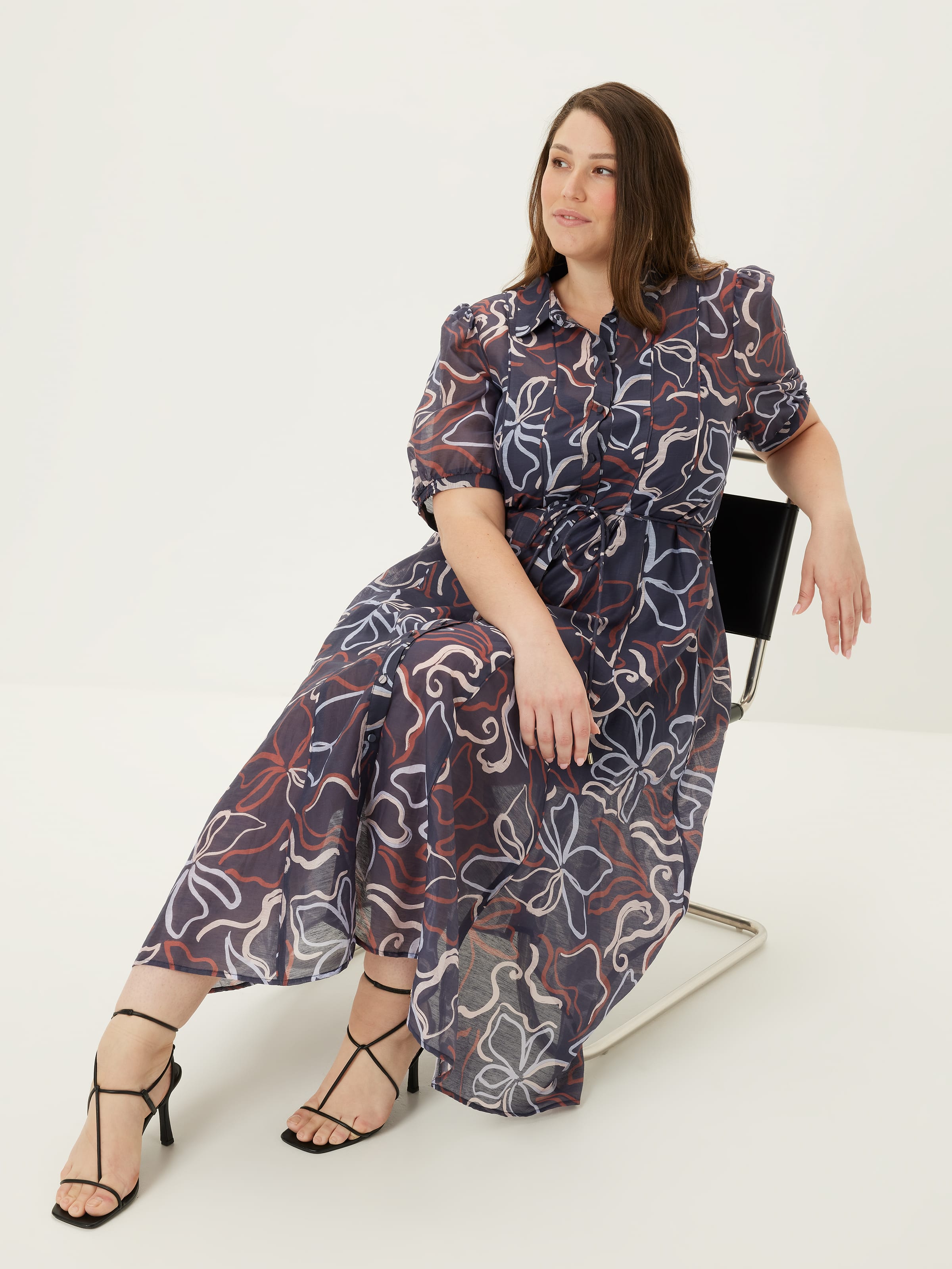 Curve Channa Midi Shirt Dress