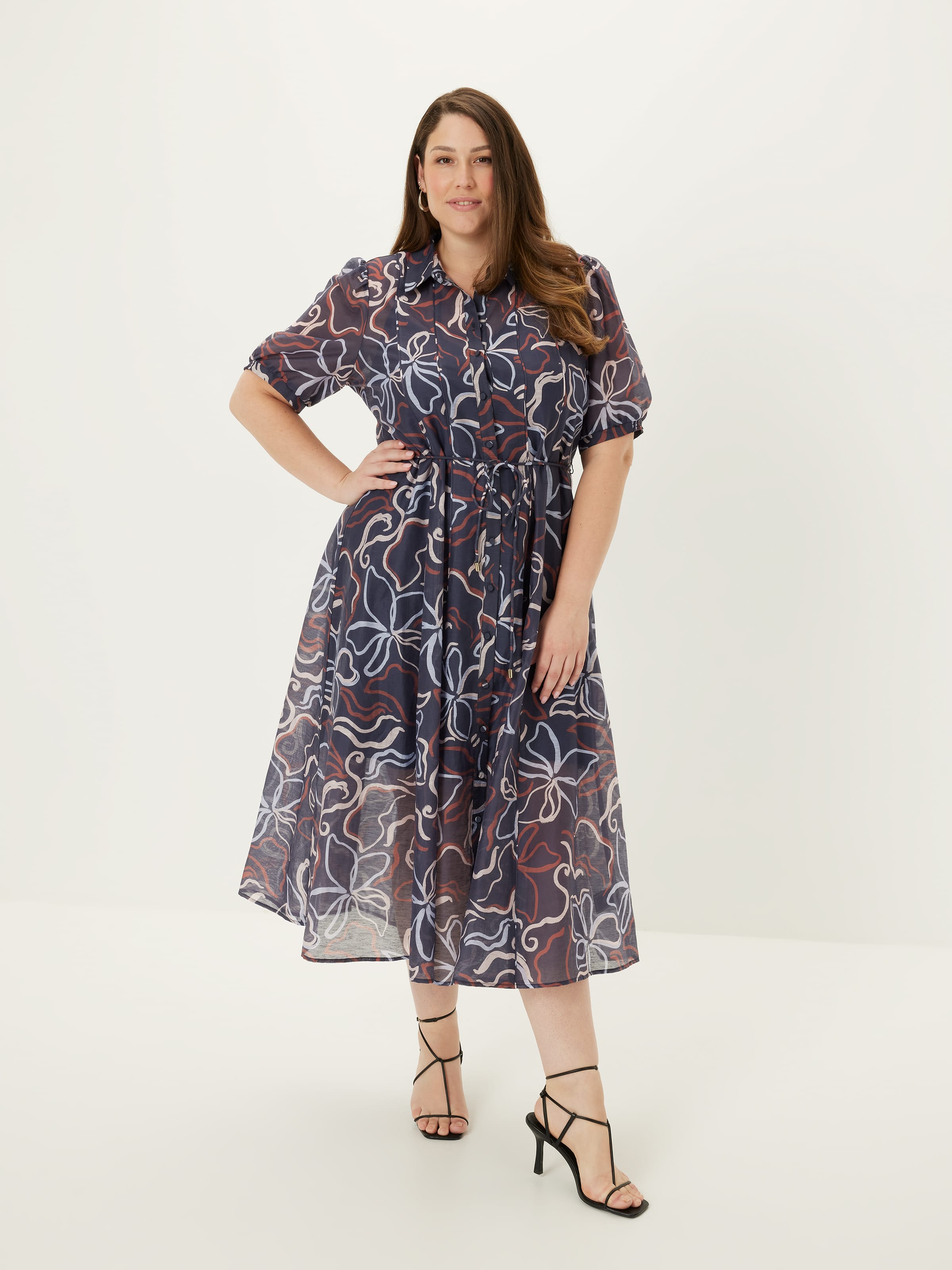 Curve Channa Midi Shirt Dress